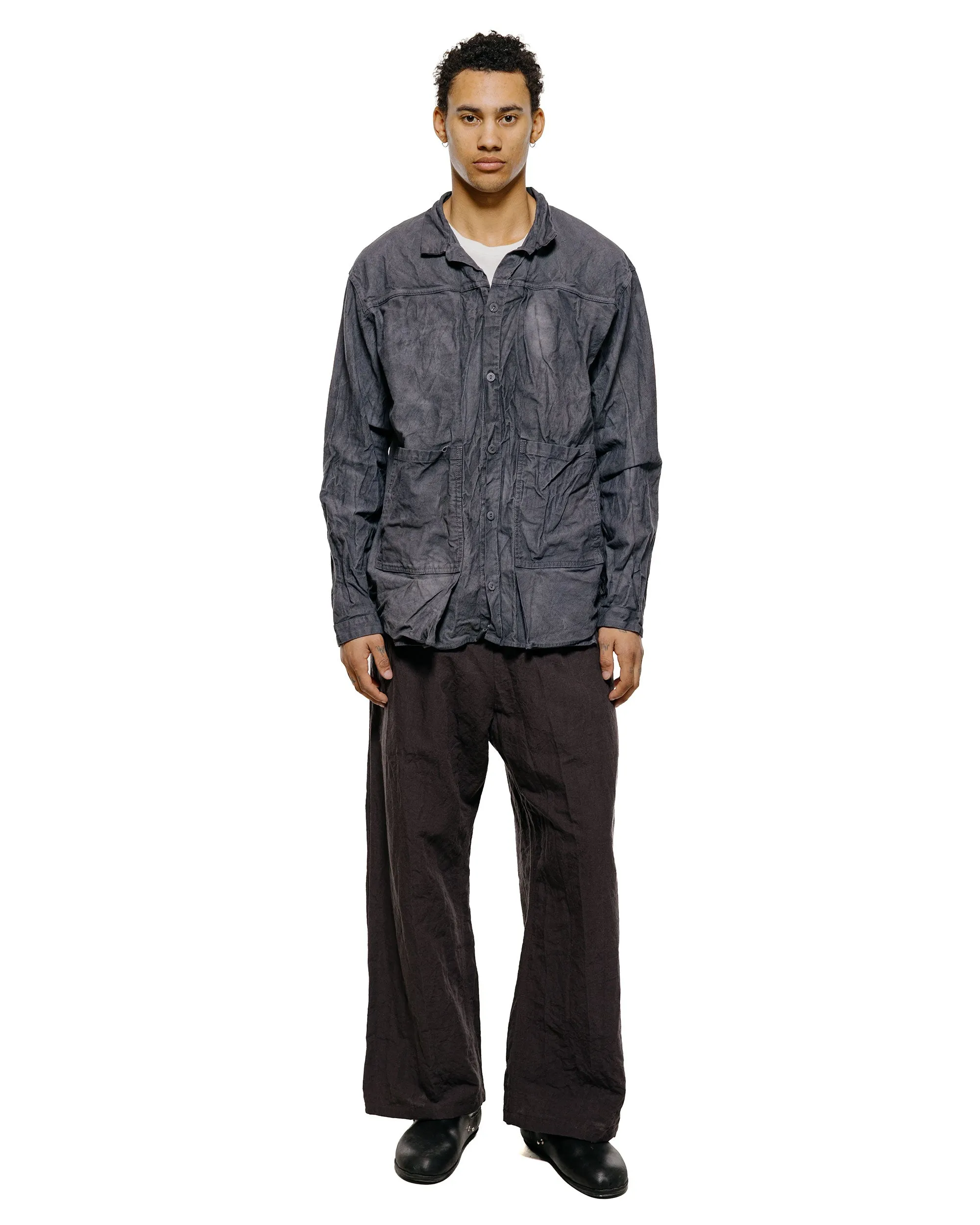 Tender Type 402 Two Birds Shirt Cotton Drop Cloth Grey Logwood sold by Lost & Found product image thumbnail 4