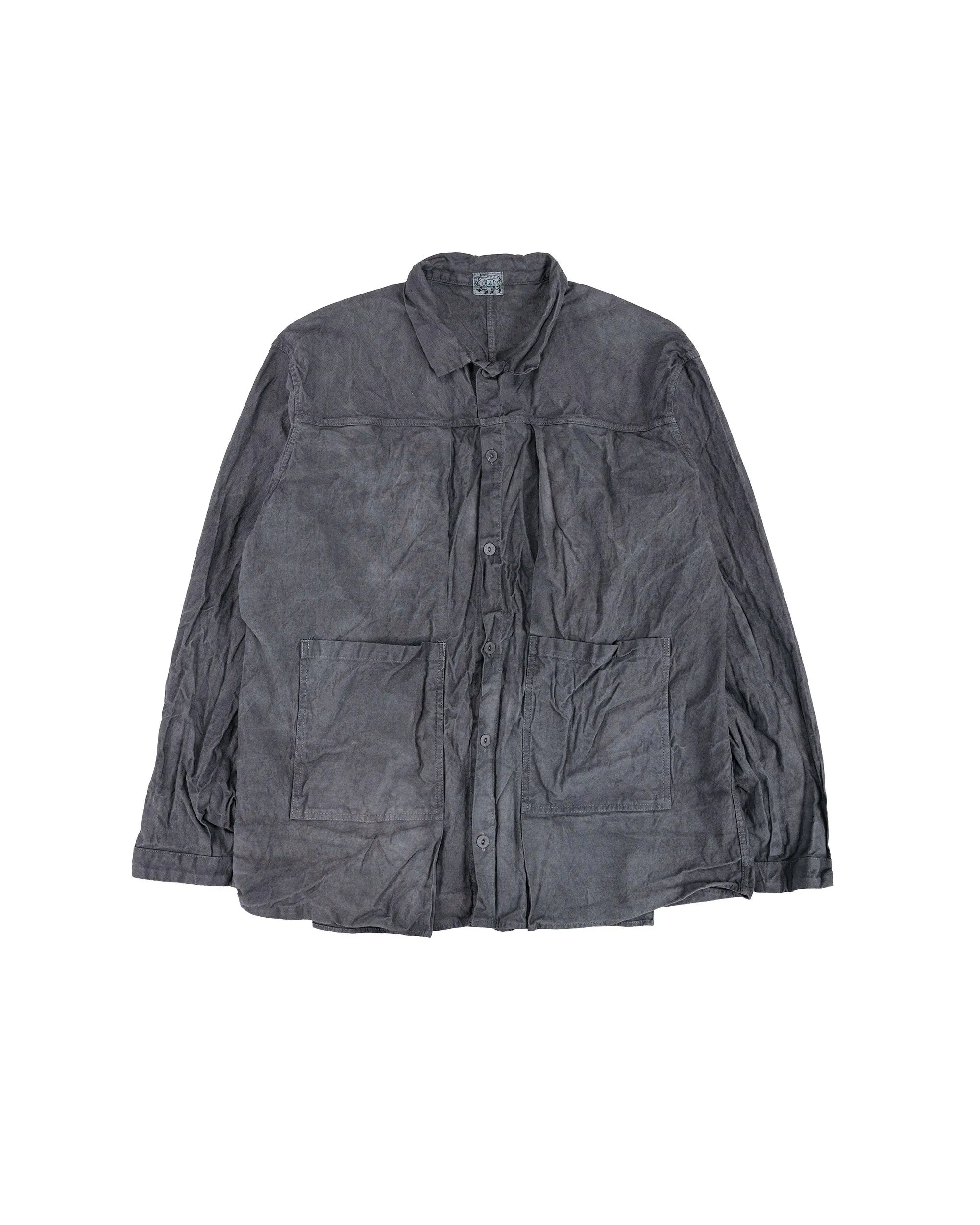 Tender Type 402 Two Birds Shirt Cotton Drop Cloth Grey Logwood sold by Lost & Found