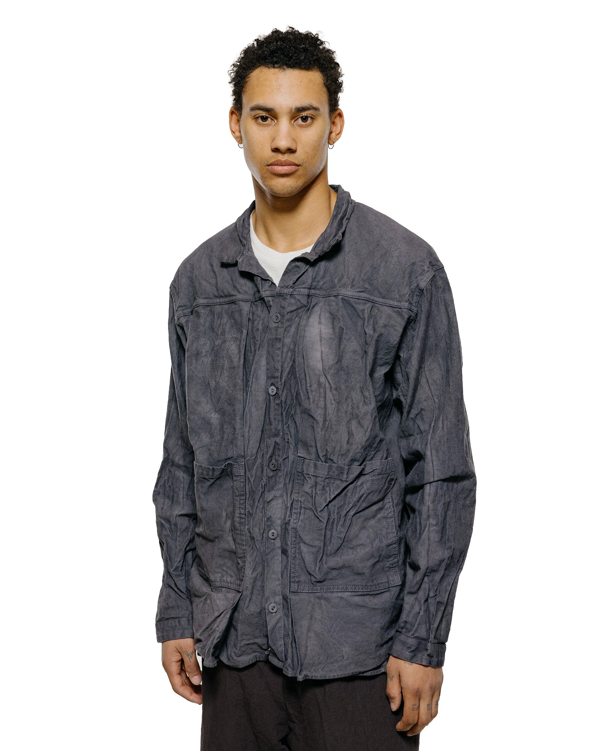 Tender Type 402 Two Birds Shirt Cotton Drop Cloth Grey Logwood sold by Lost & Found product image thumbnail 2