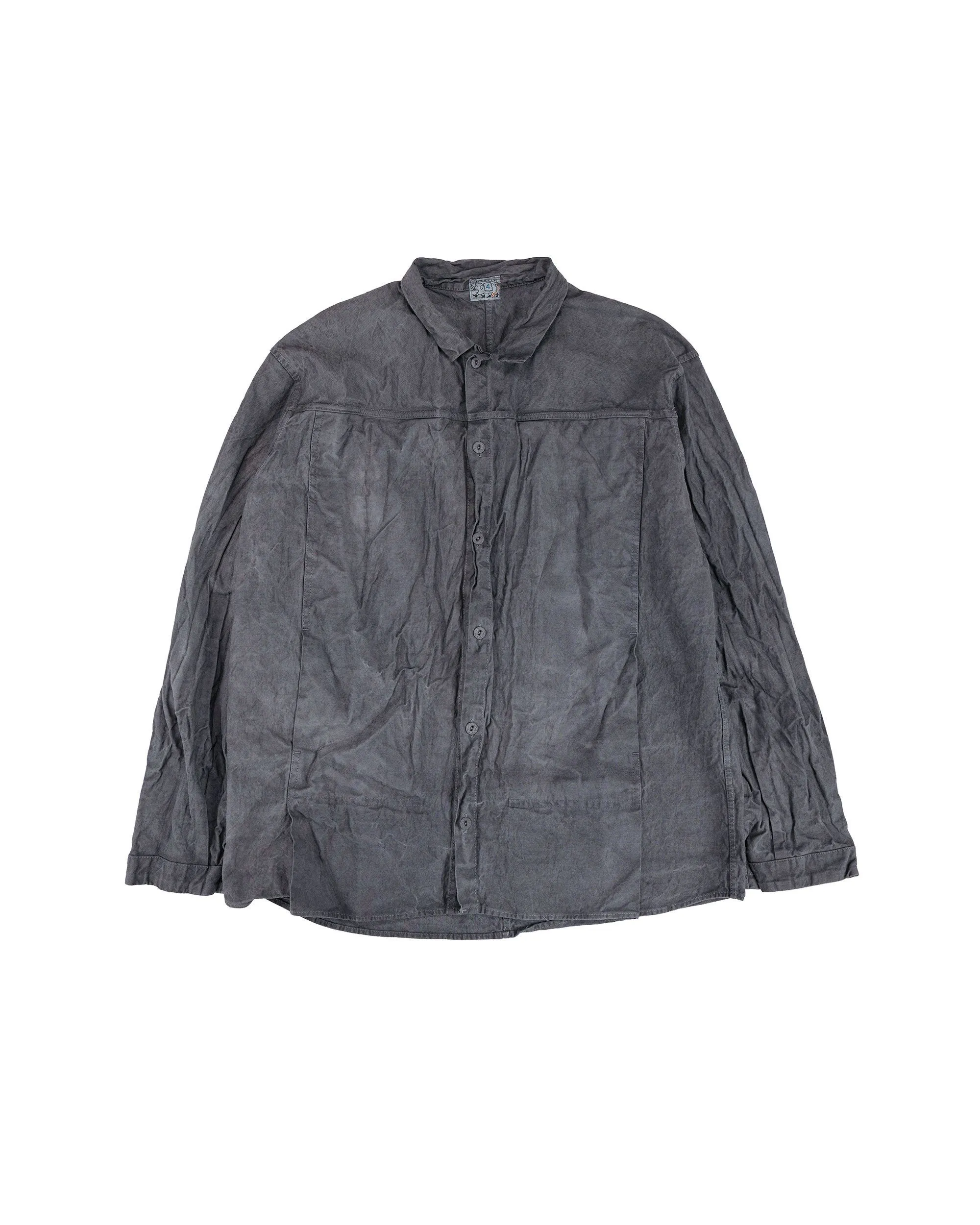 Tender Type 401 Pleat Pocket Shirt Cotton Drop Cloth Grey Logwood sold by Lost & Found