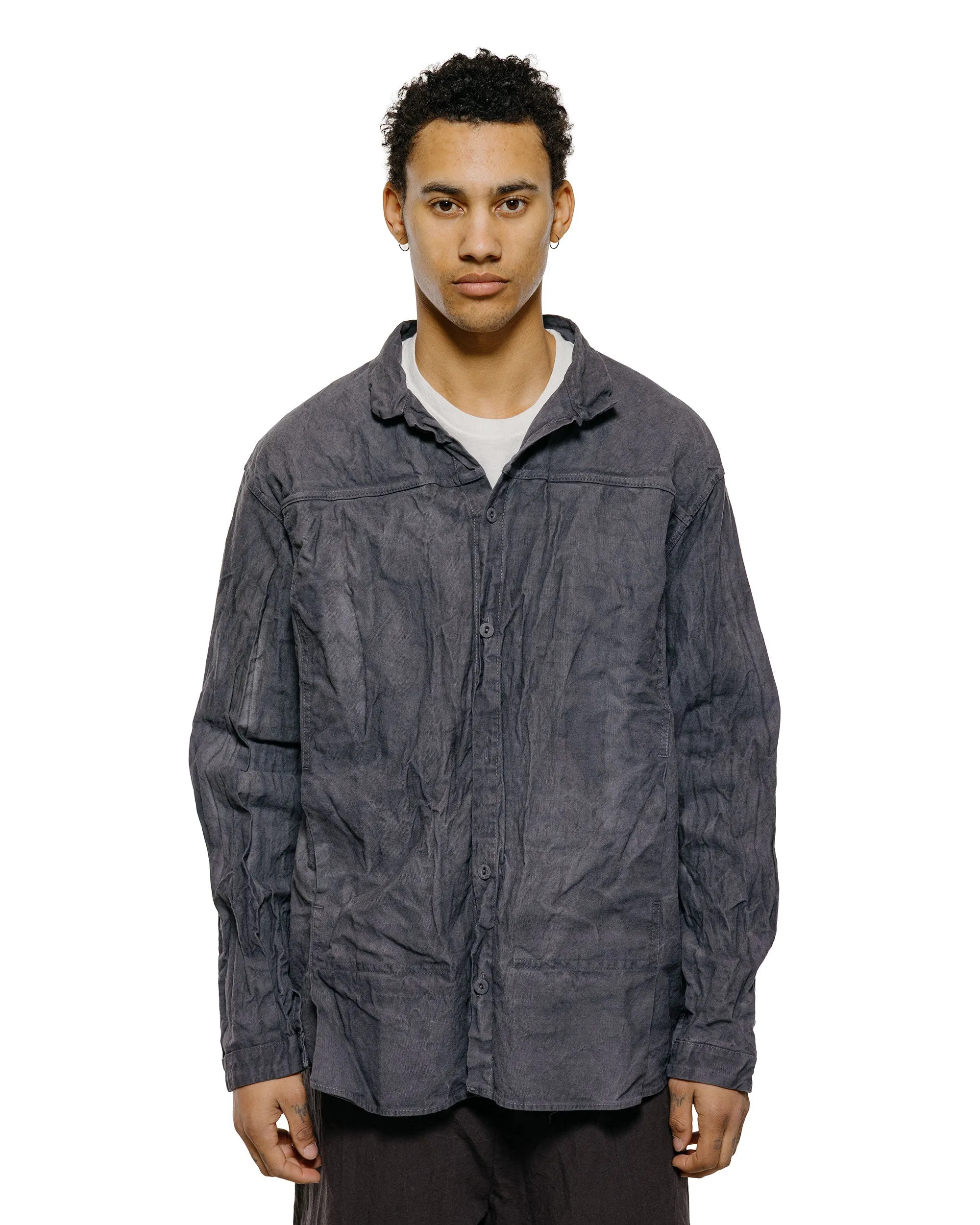 Tender Type 401 Pleat Pocket Shirt Cotton Drop Cloth Grey Logwood sold by Lost & Found product image thumbnail 2