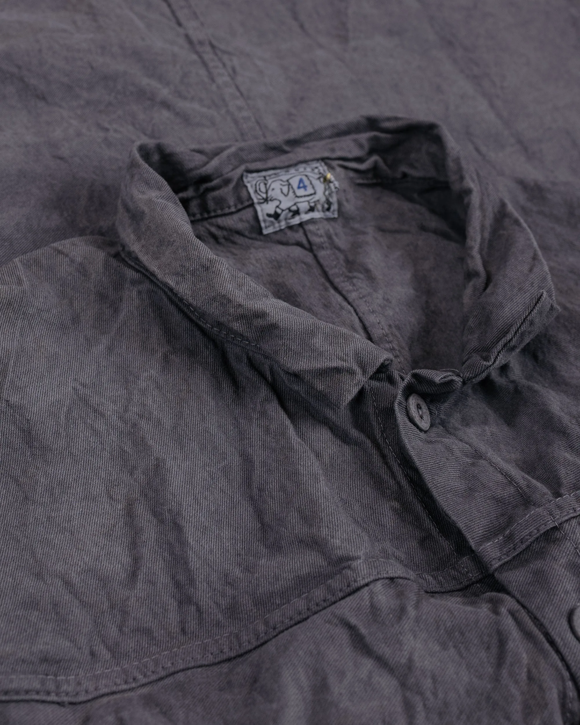 Tender Type 401 Pleat Pocket Shirt Cotton Drop Cloth Grey Logwood sold by Lost & Found product image thumbnail 5