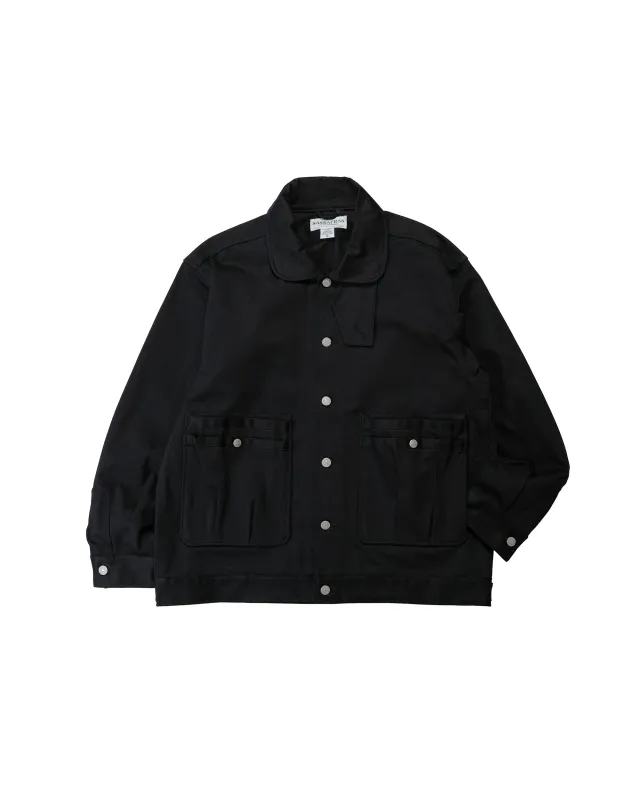 Sassafras Overgrown Trug Jacket Pique Black made by Lost & Found