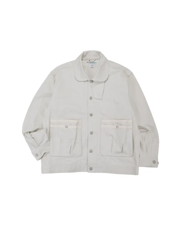 Sassafras Overgrown Trug Jacket Pique Ivory made by Lost & Found