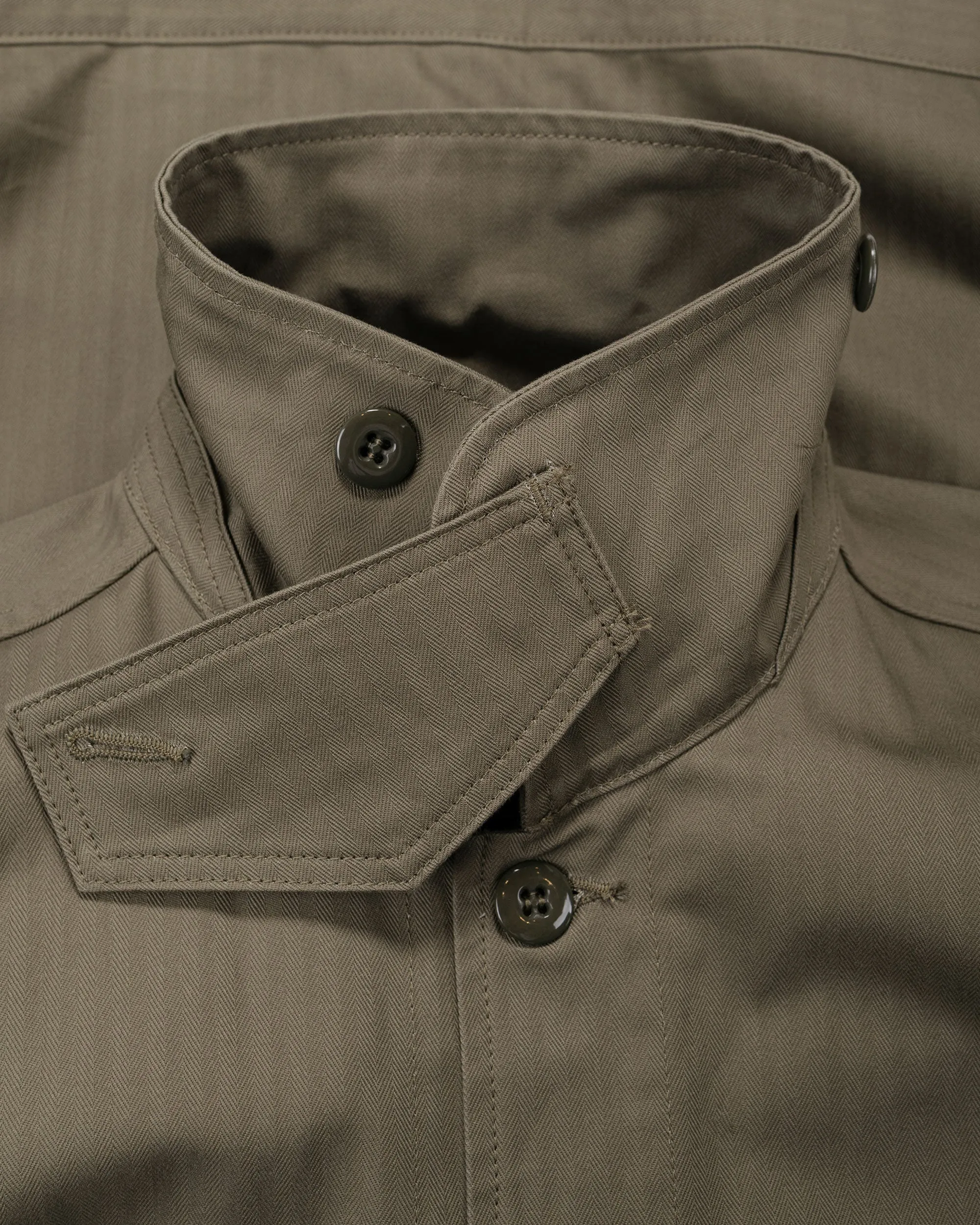 Sassafras Overgrown Trug Jacket Herringbone Twill Olive sold by Lost & Found product image thumbnail 5