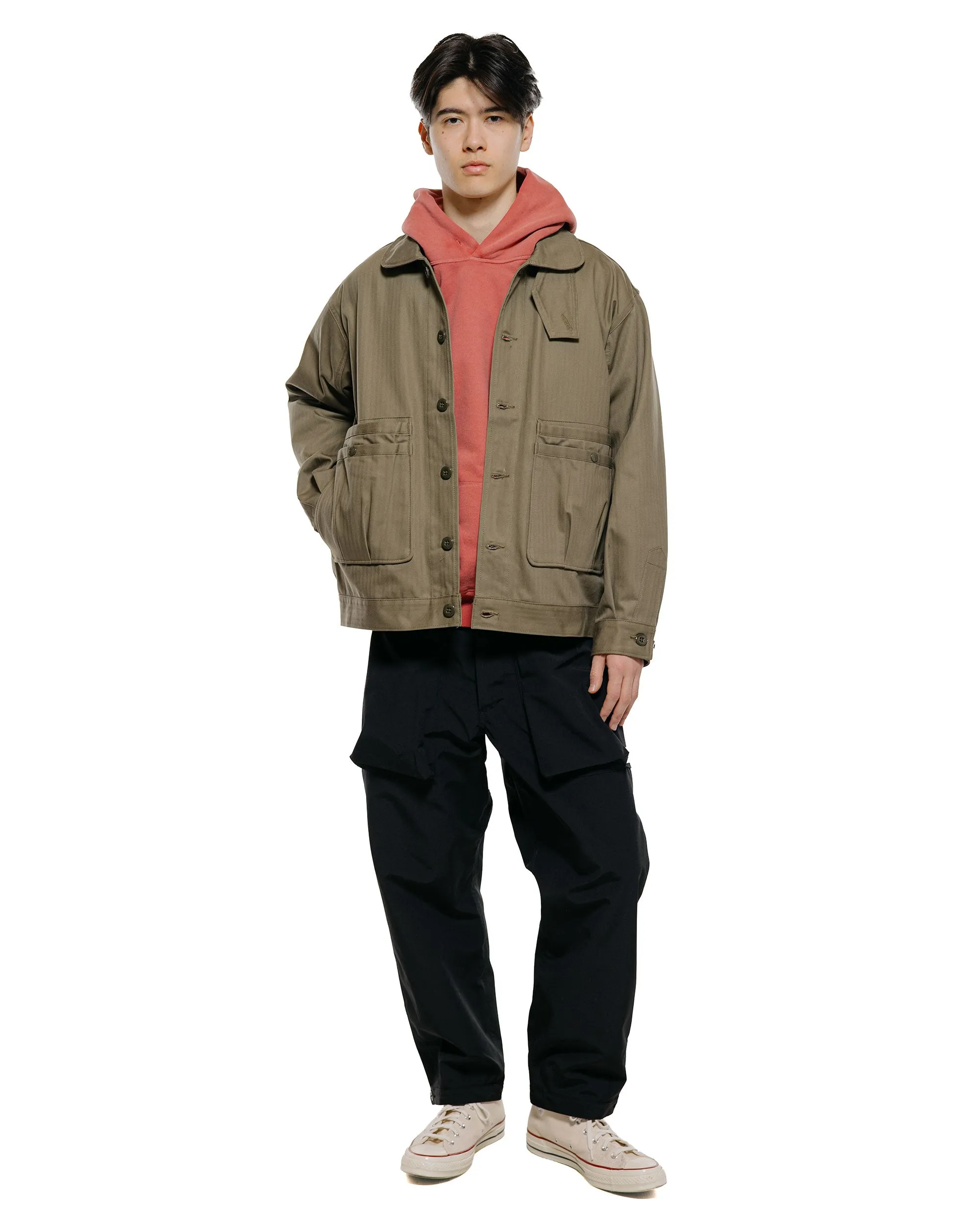 Sassafras Overgrown Trug Jacket Herringbone Twill Olive sold by Lost & Found product image thumbnail 4