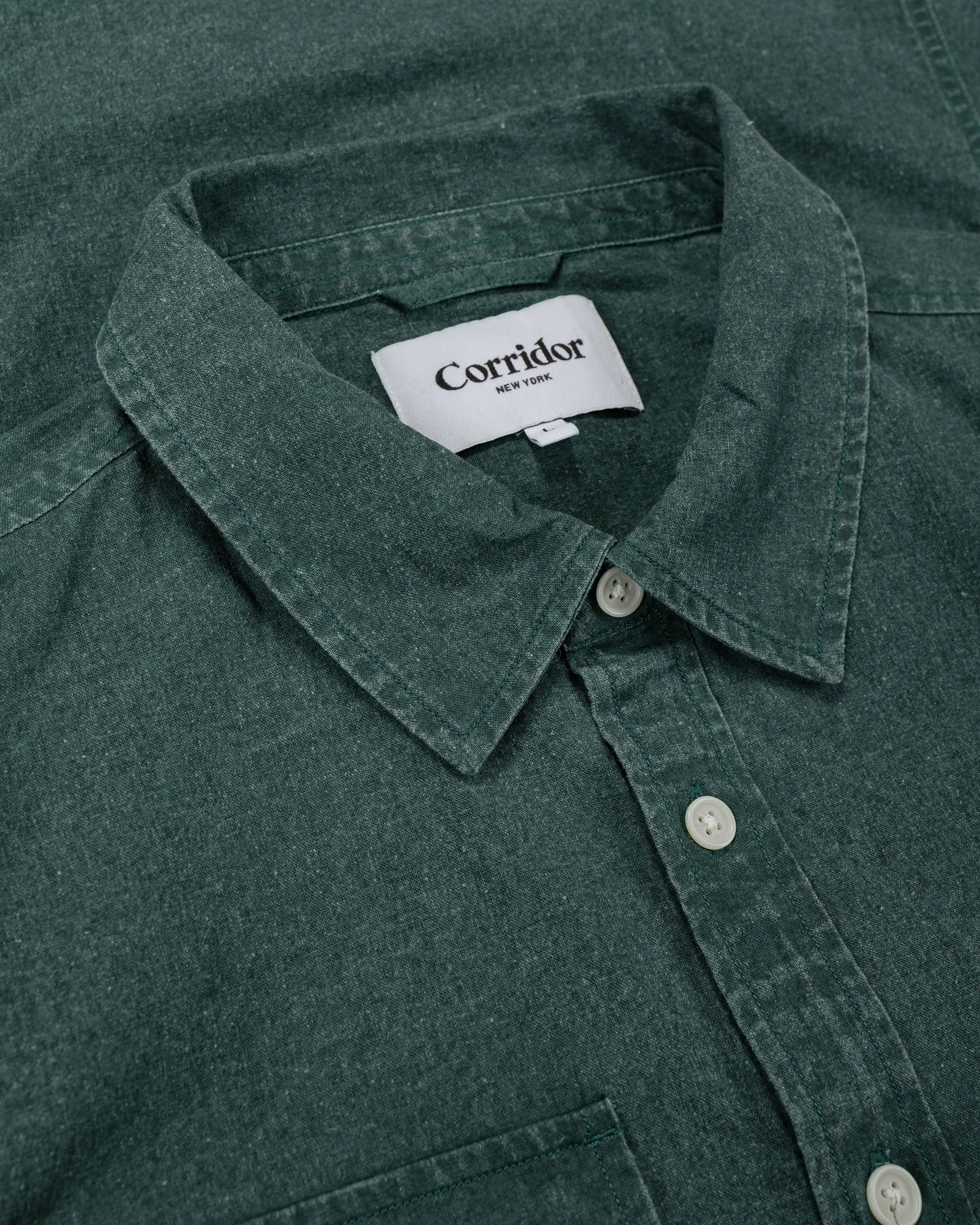 Corridor Pigment Dye Canvas LS Green sold by Lost & Found product image thumbnail 4