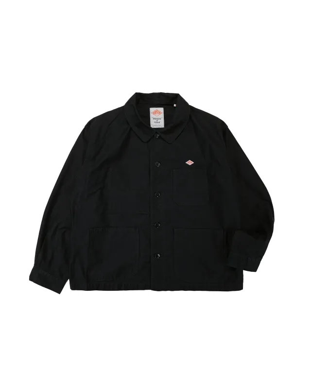 Danton Moleskin Wide Coveralls Black made by Danton