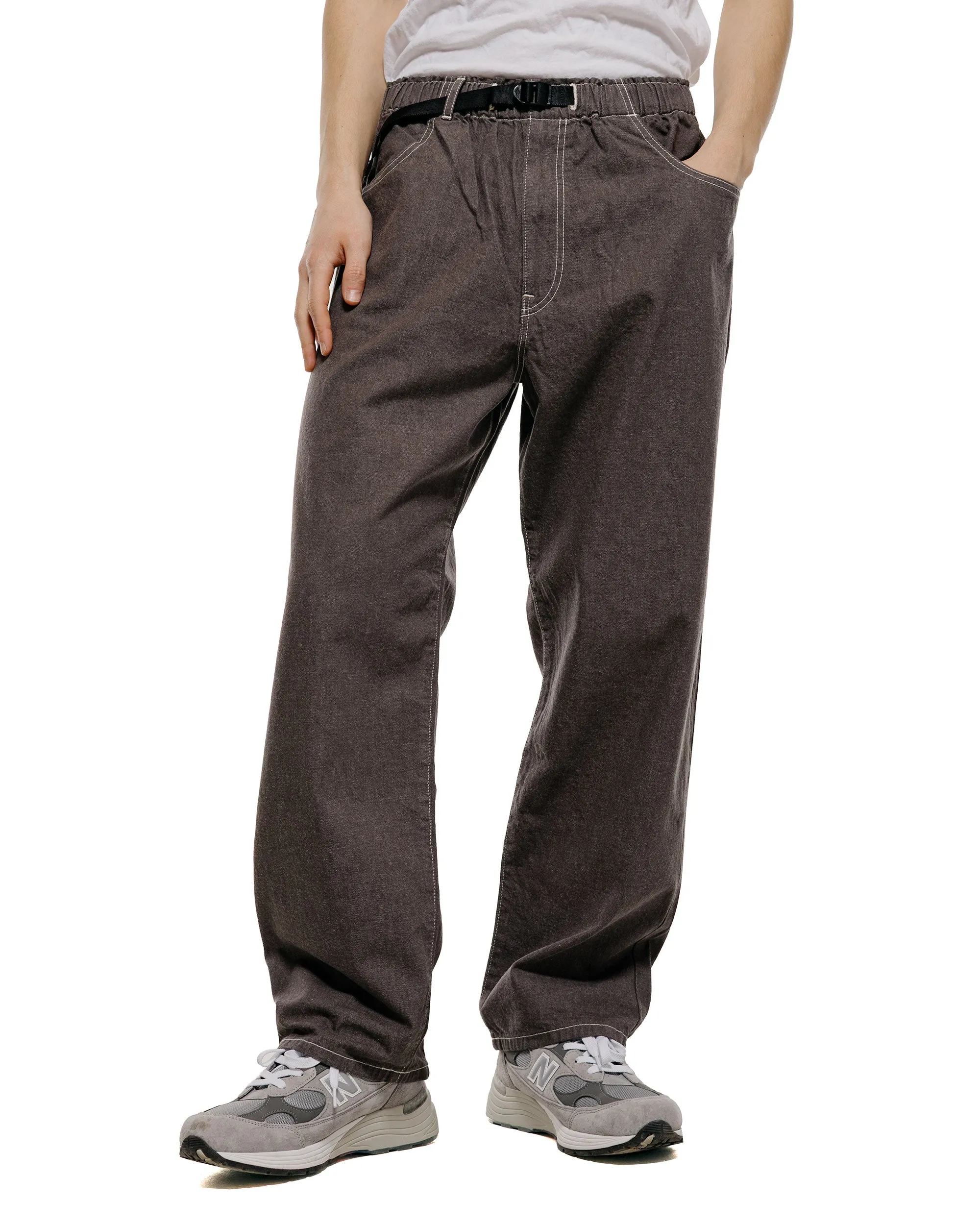 Danton Colour Denim Tuck Belted Pant Charcoal sold by Lost & Found product image thumbnail 2