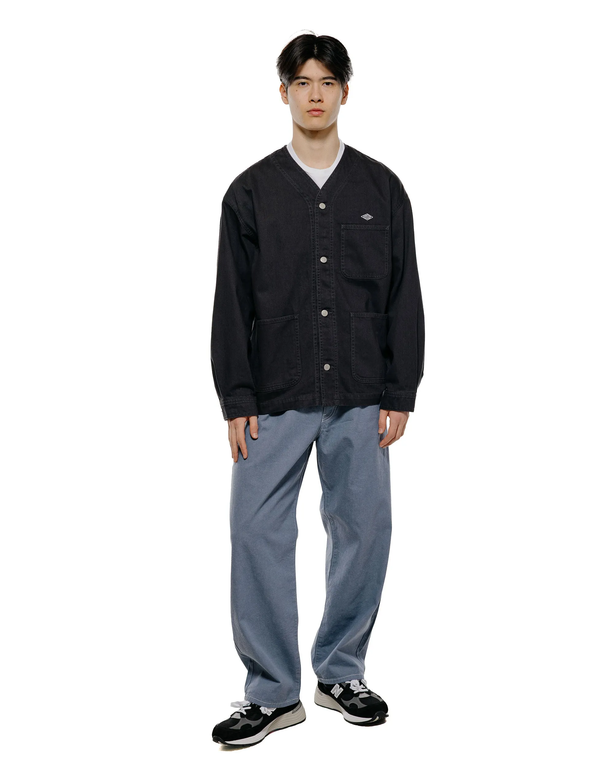 Danton Katsuragi Collarless Jacket Charcoal Black sold by Lost & Found product image thumbnail 4