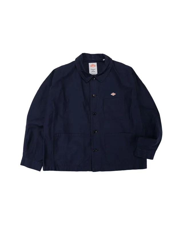 Danton Moleskin Wide Coveralls Navy made by Danton
