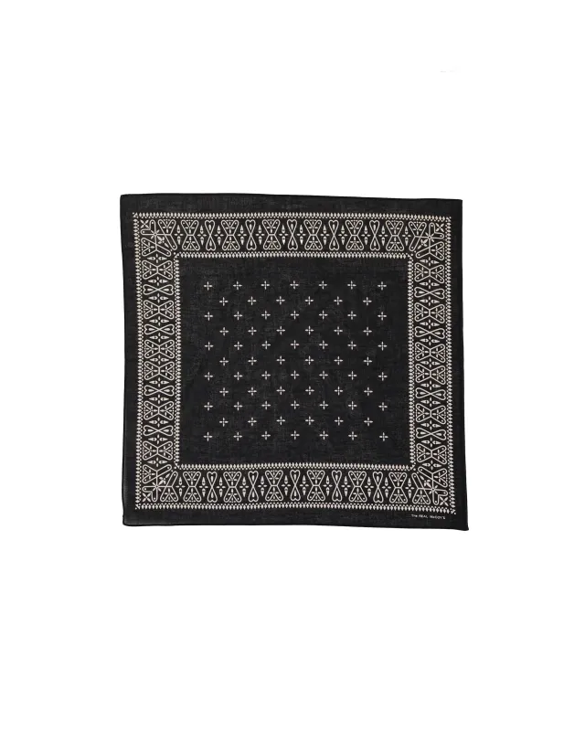 The Real McCoy’s MA26011 Bandana 'Cross' Black made by The Real McCoy's