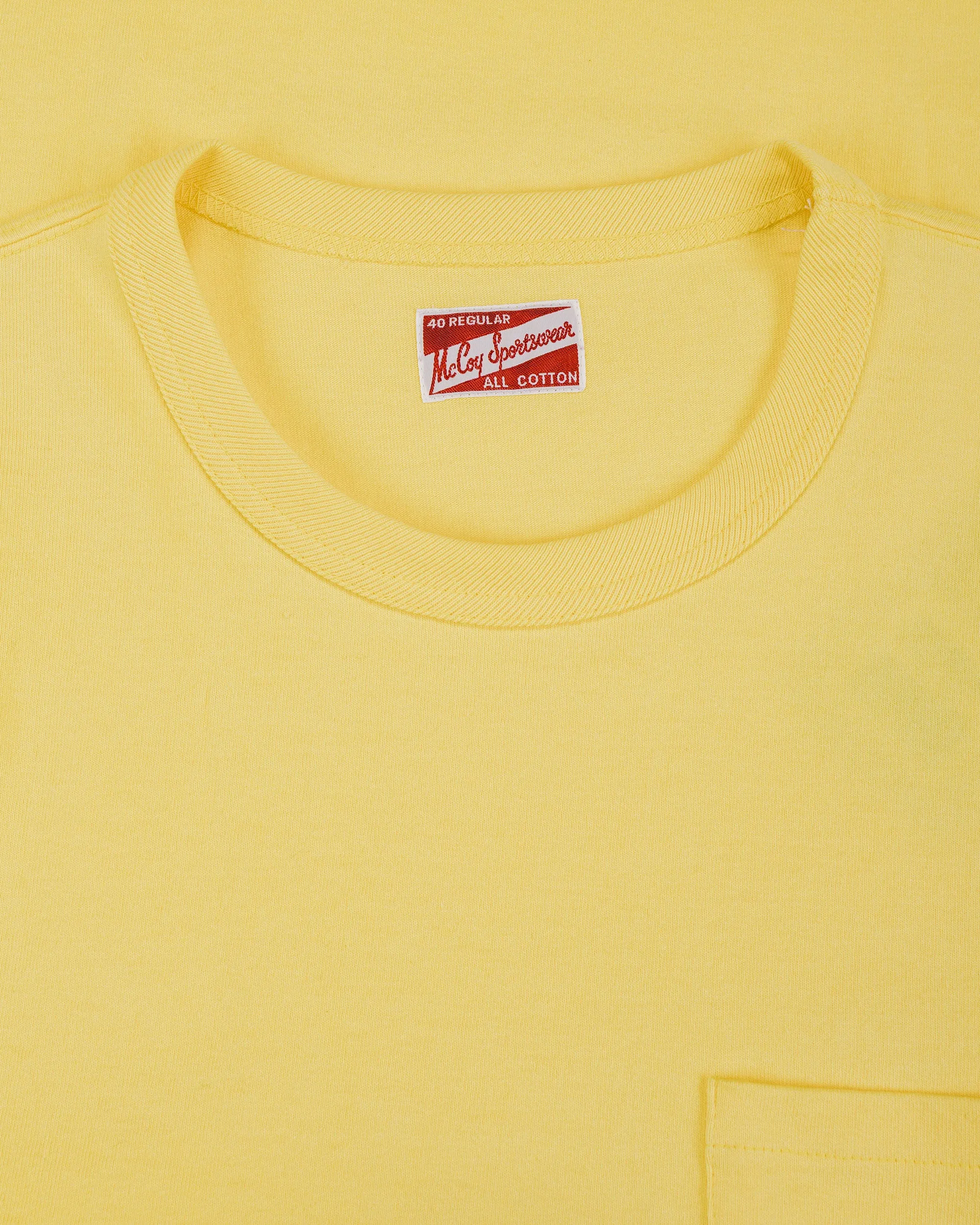The Real McCoy's MC22006 Pocket Tee Canary sold by Lost & Found product image thumbnail 4