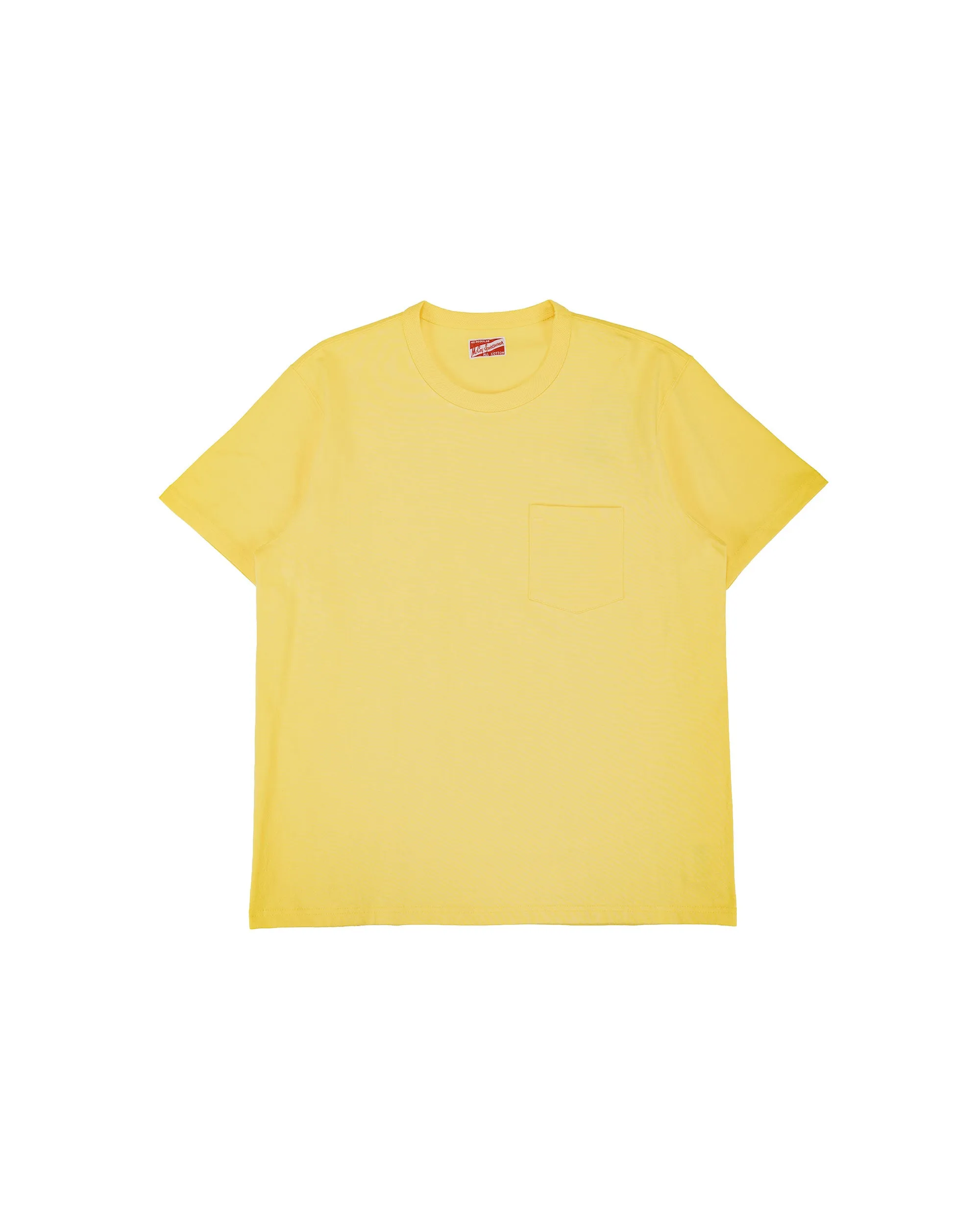 The Real McCoy's MC22006 Pocket Tee Canary sold by Lost & Found