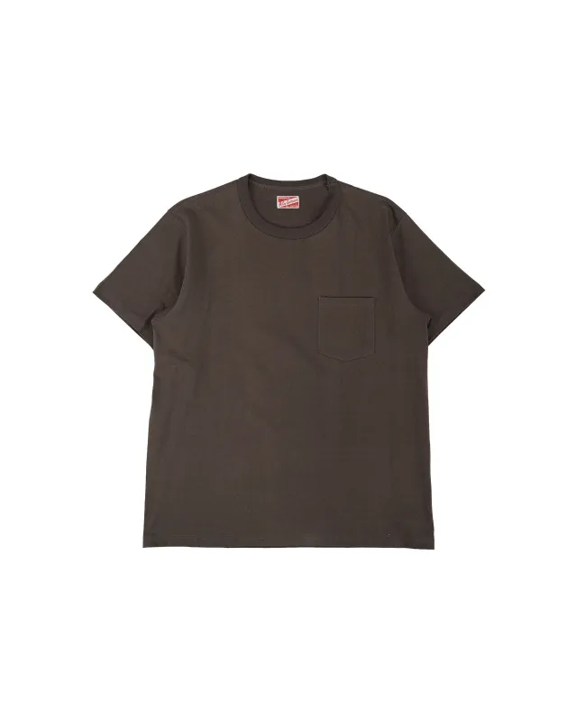 The Real McCoy's MC22006 Pocket Tee Charcoal made by The Real McCoy's