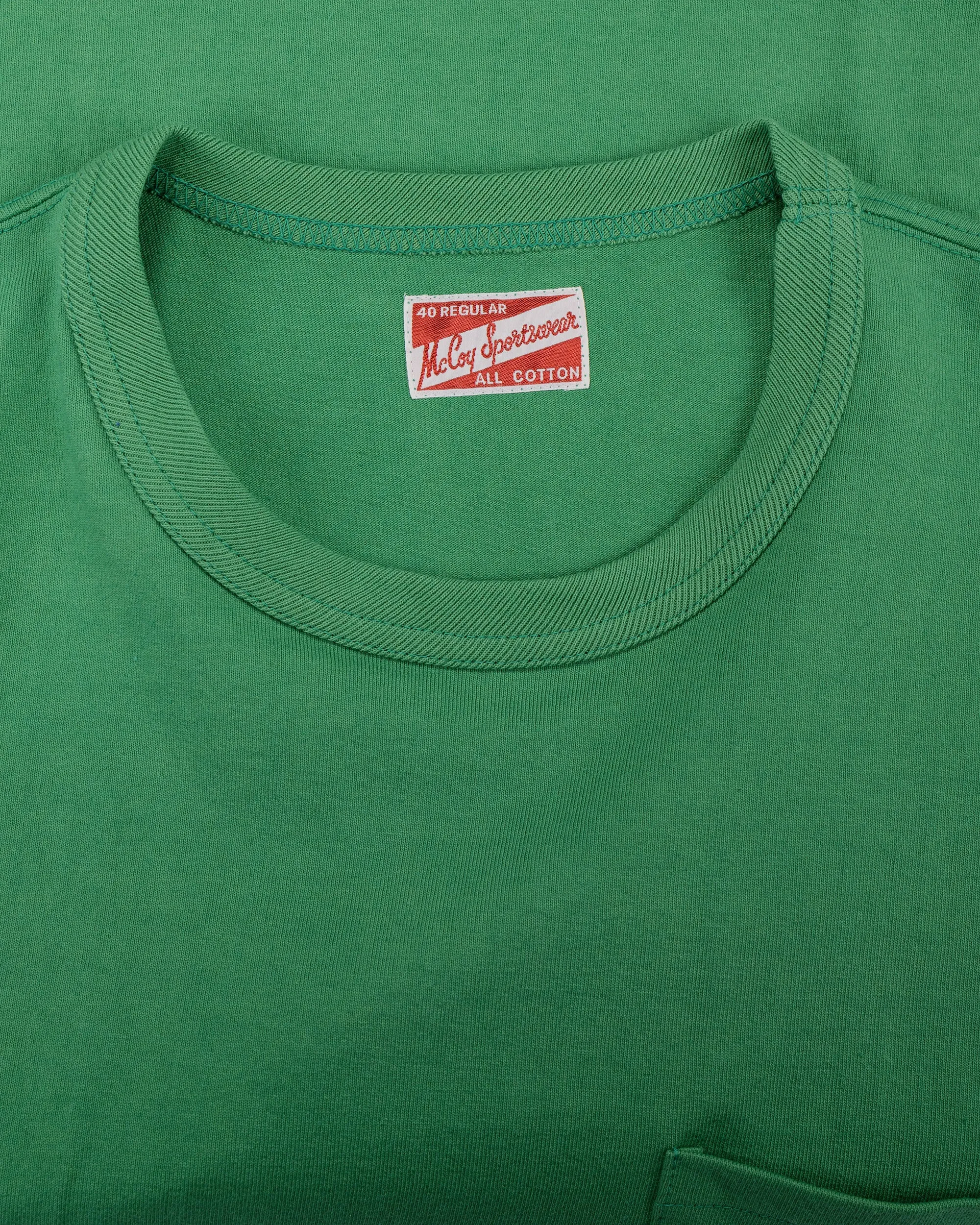 The Real McCoy's MC22006 Pocket Tee Kelly Green sold by Lost & Found product image thumbnail 4