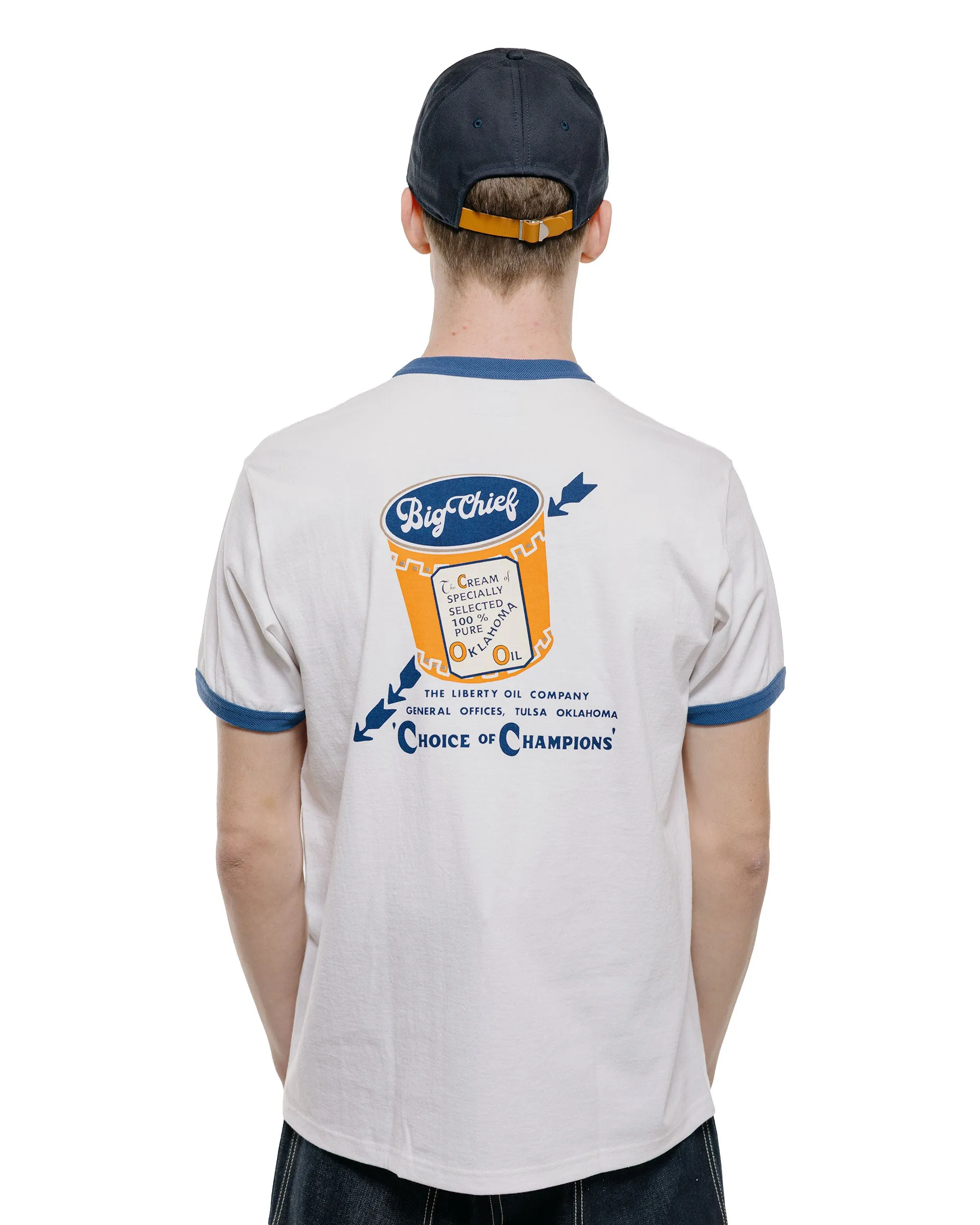 The Real McCoy's MC26027 Joe McCoy Tee / Big Chief White/Blue sold by Lost & Found product image thumbnail 3