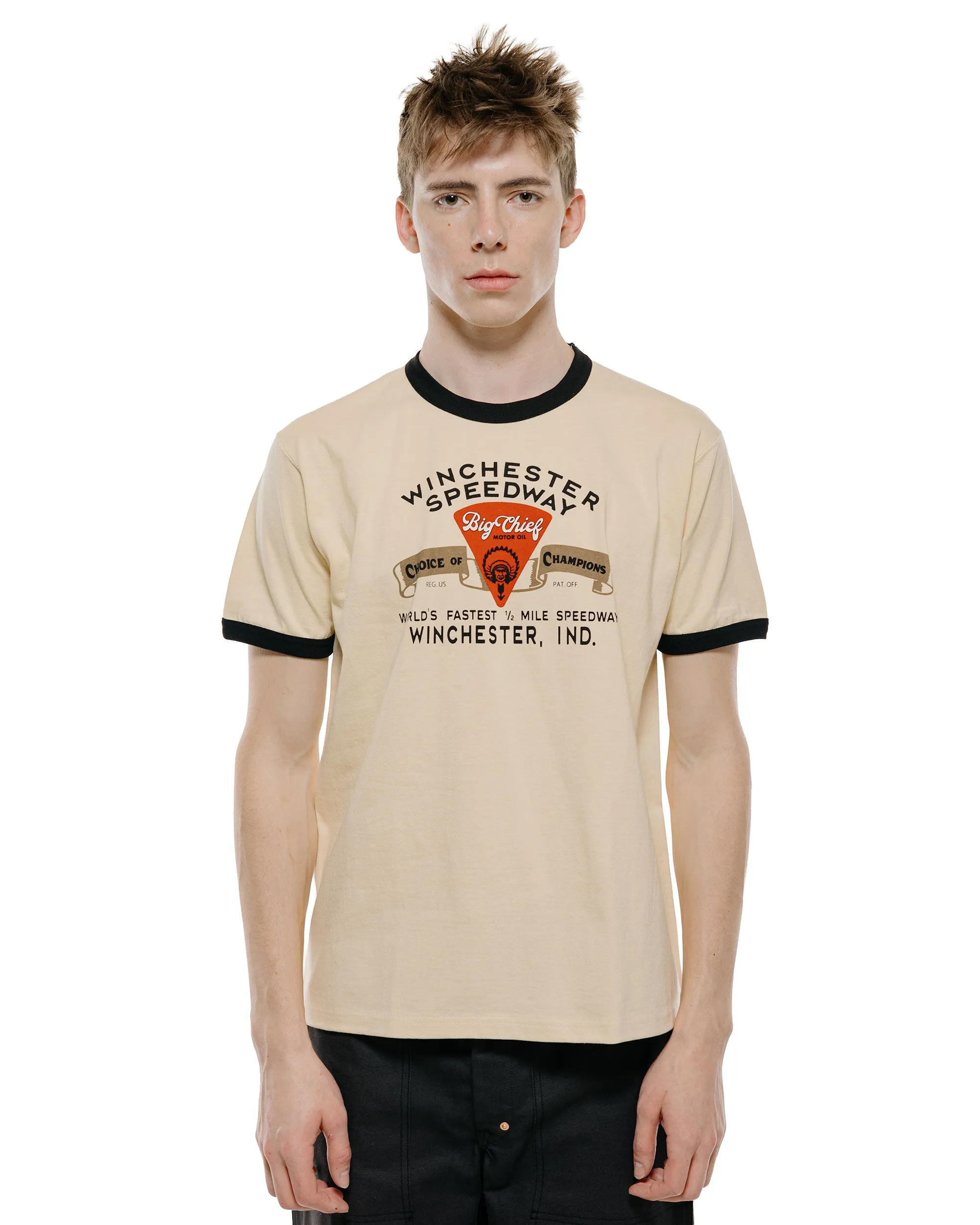 The Real McCoy's MC26027 Joe McCoy Tee / Big Chief Ecru/Black sold by Lost & Found product image thumbnail 2