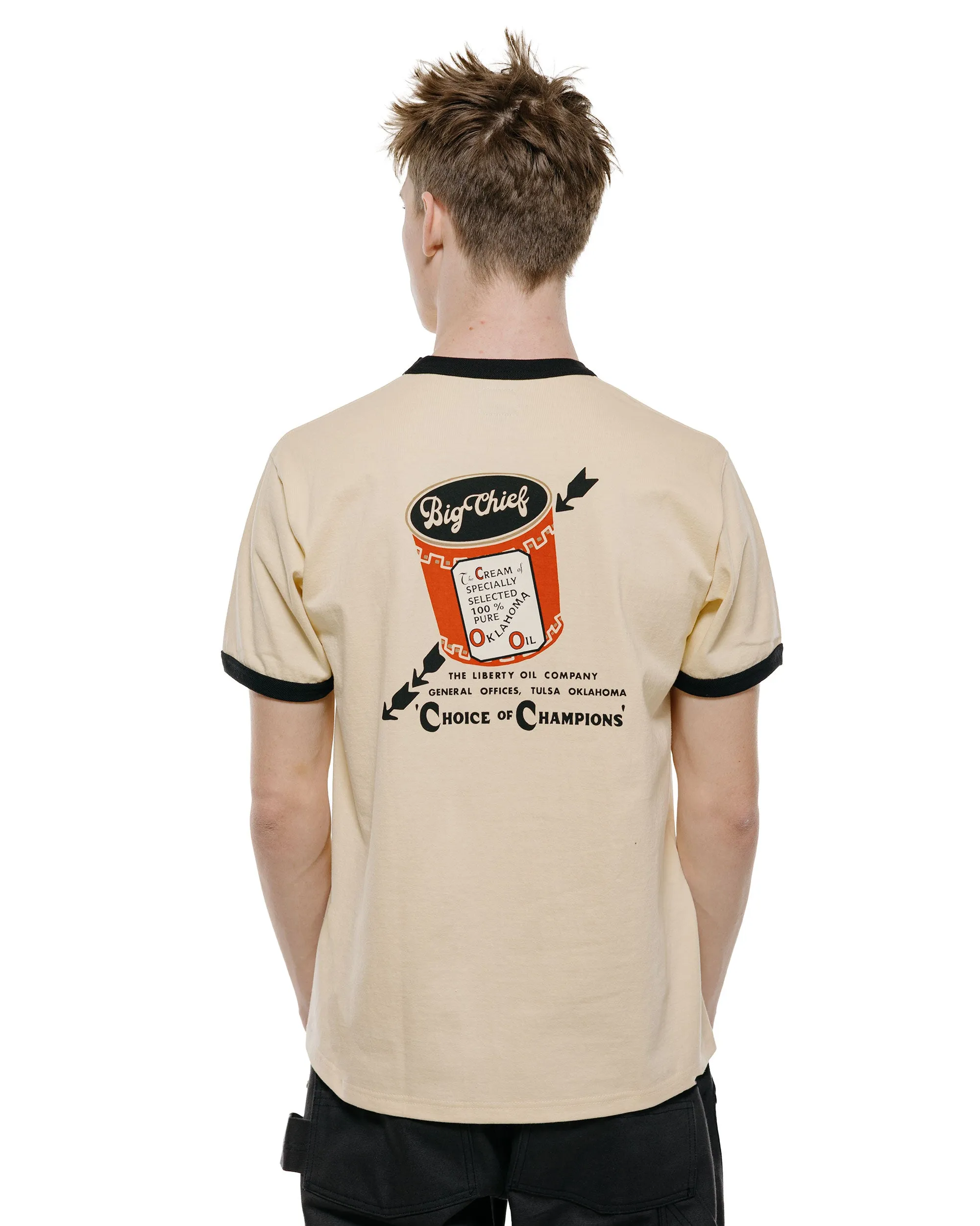 The Real McCoy's MC26027 Joe McCoy Tee / Big Chief Ecru/Black sold by Lost & Found product image thumbnail 3