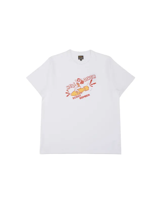 The Real McCoy's MC26019 Military Tee / Hell Diver White made by The Real McCoy's