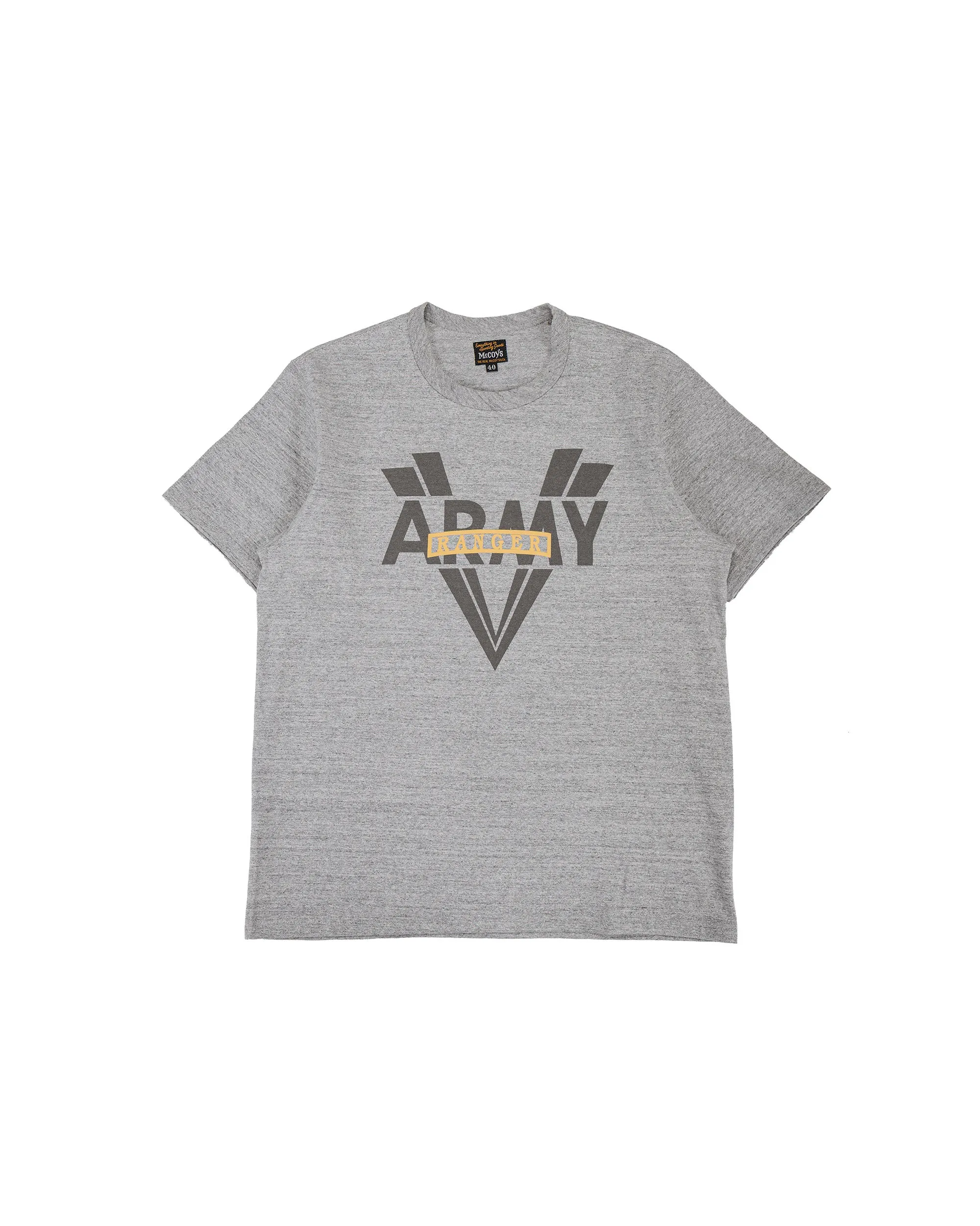 The Real McCoy's MC26017 Military Tee / Army, Ranger Grey sold by Lost & Found