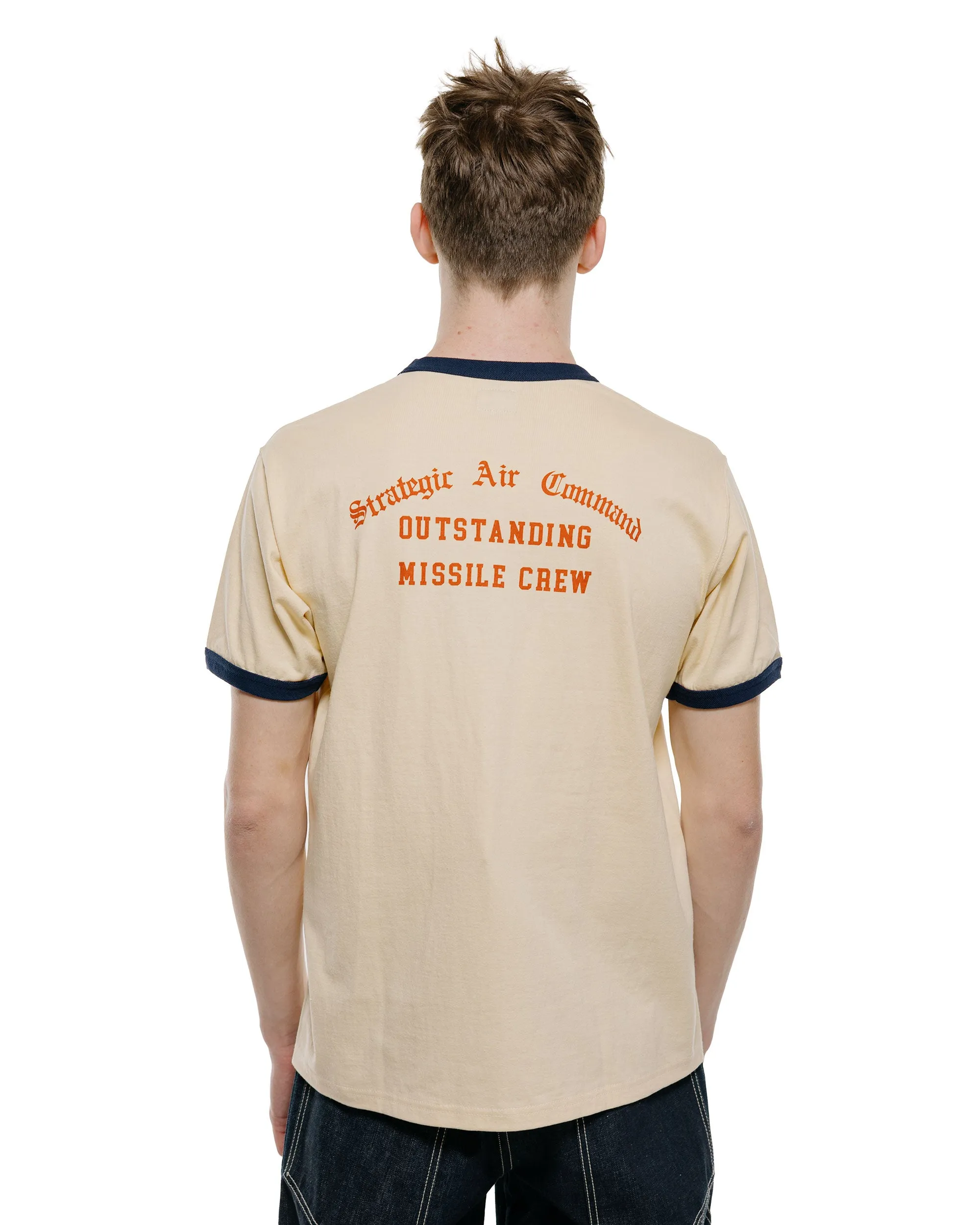 The Real McCoy's MC26013 Military Tee / Strategic Air Commando Ecru/Navy sold by Lost & Found product image thumbnail 3