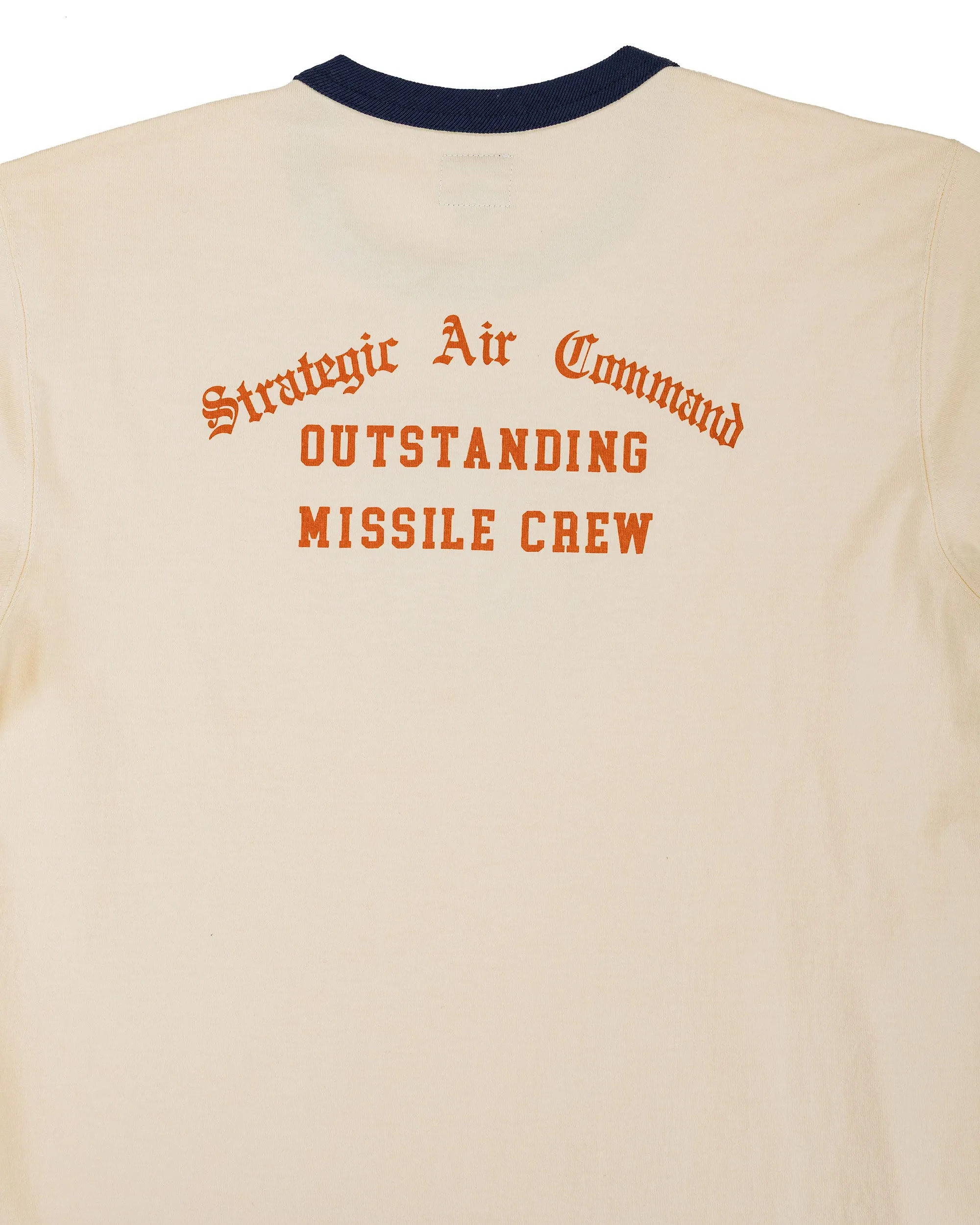 The Real McCoy's MC26013 Military Tee / Strategic Air Commando Ecru/Navy sold by Lost & Found product image thumbnail 4