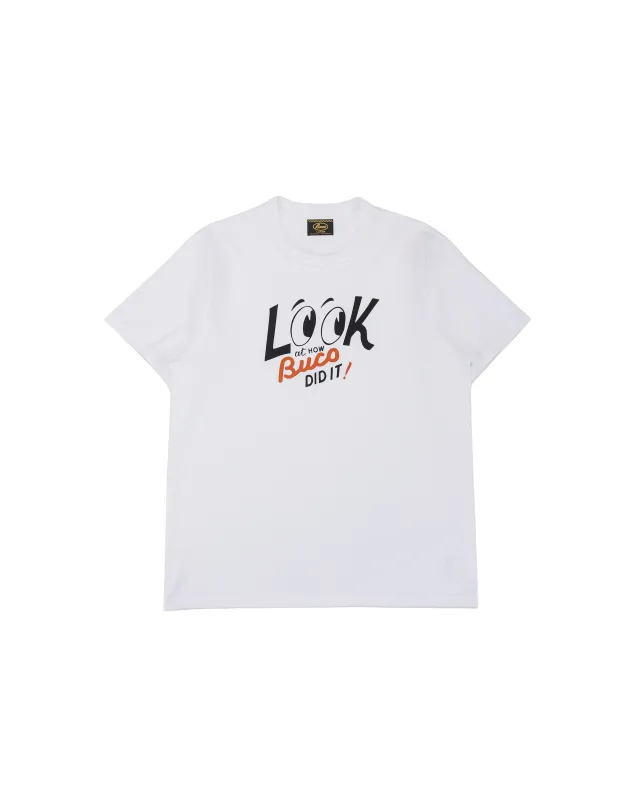 The Real McCoy's BC26002 BUCO Tee / Look At How Buco Did It! White made by The Real McCoy's
