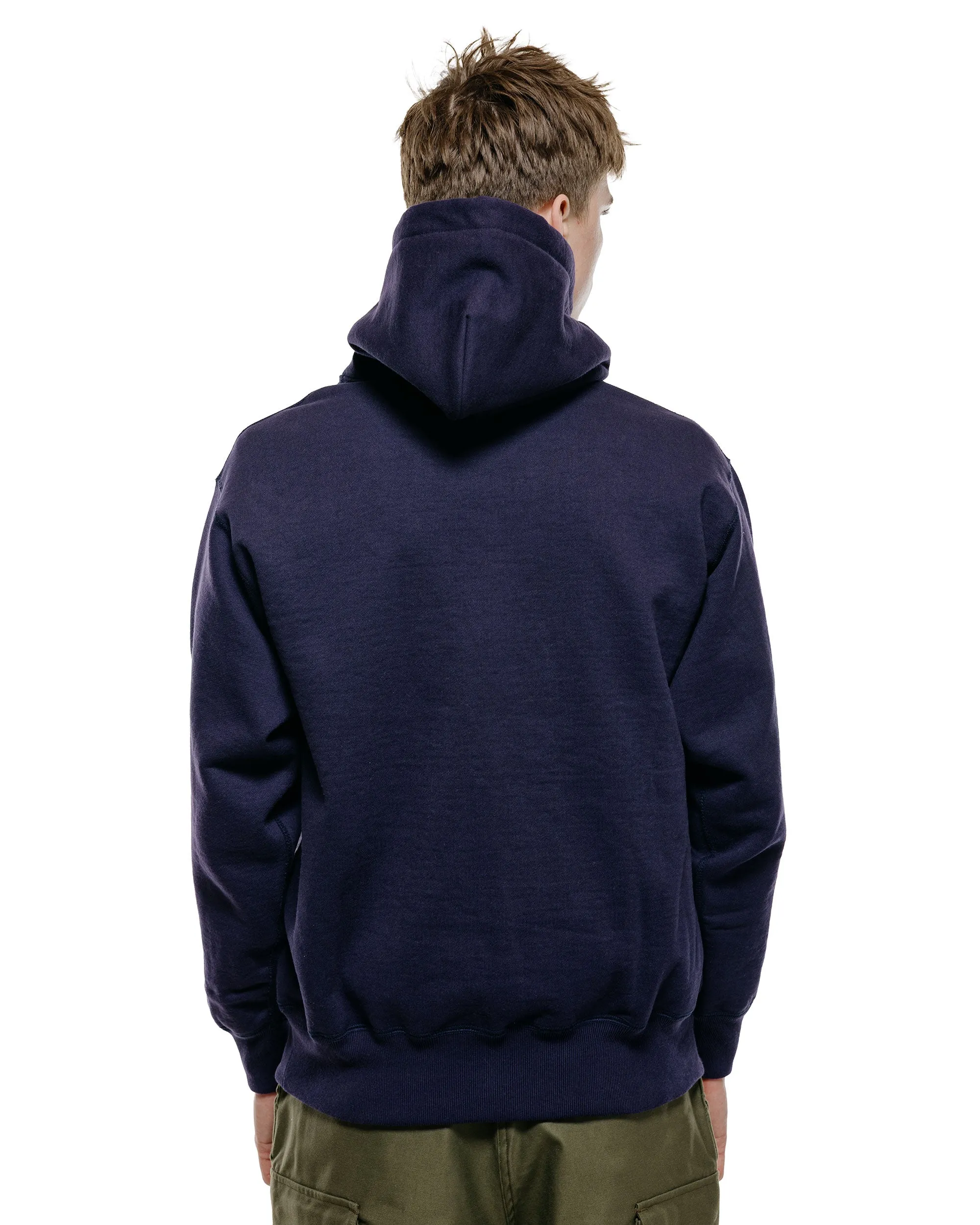 The Real McCoy's MC25105 12oz. Ball Park Hooded Sweatshirt L.Navy sold by Lost & Found product image thumbnail 3