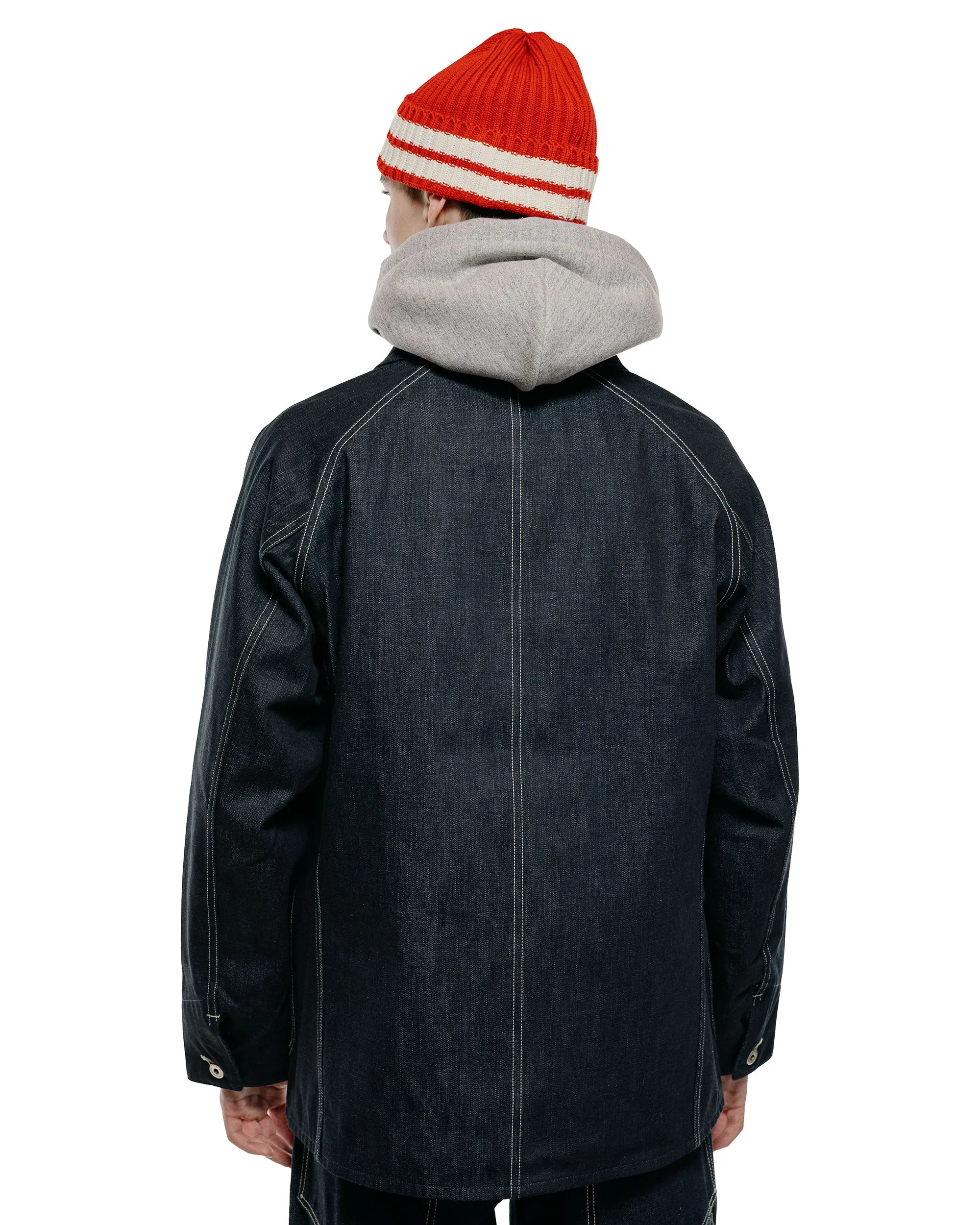 The Real McCoy's MJ26008 WWII Raglan Sleeve Denim Chore Coat Indigo sold by Lost & Found product image thumbnail 3