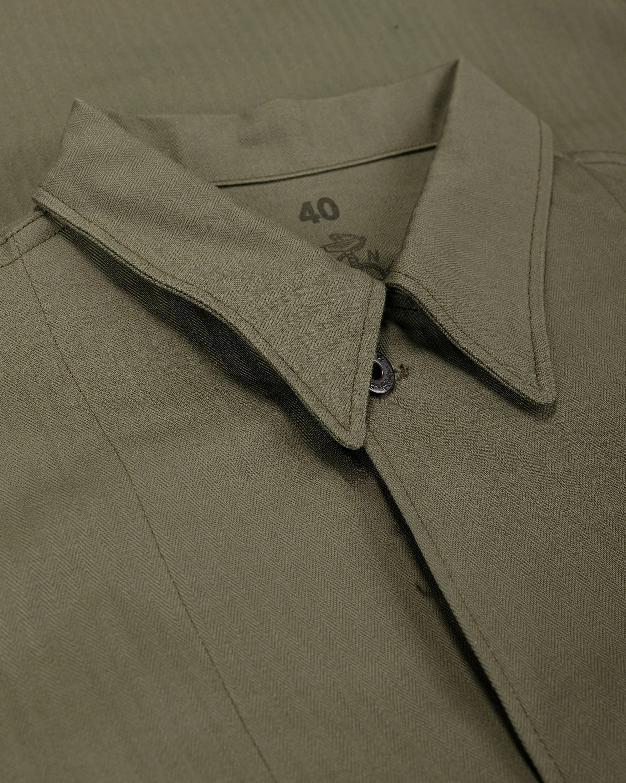 The Real McCoy's MJ22013 U.S.N. Jackets Herringbone Twill Olive sold by Lost & Found product image thumbnail 5