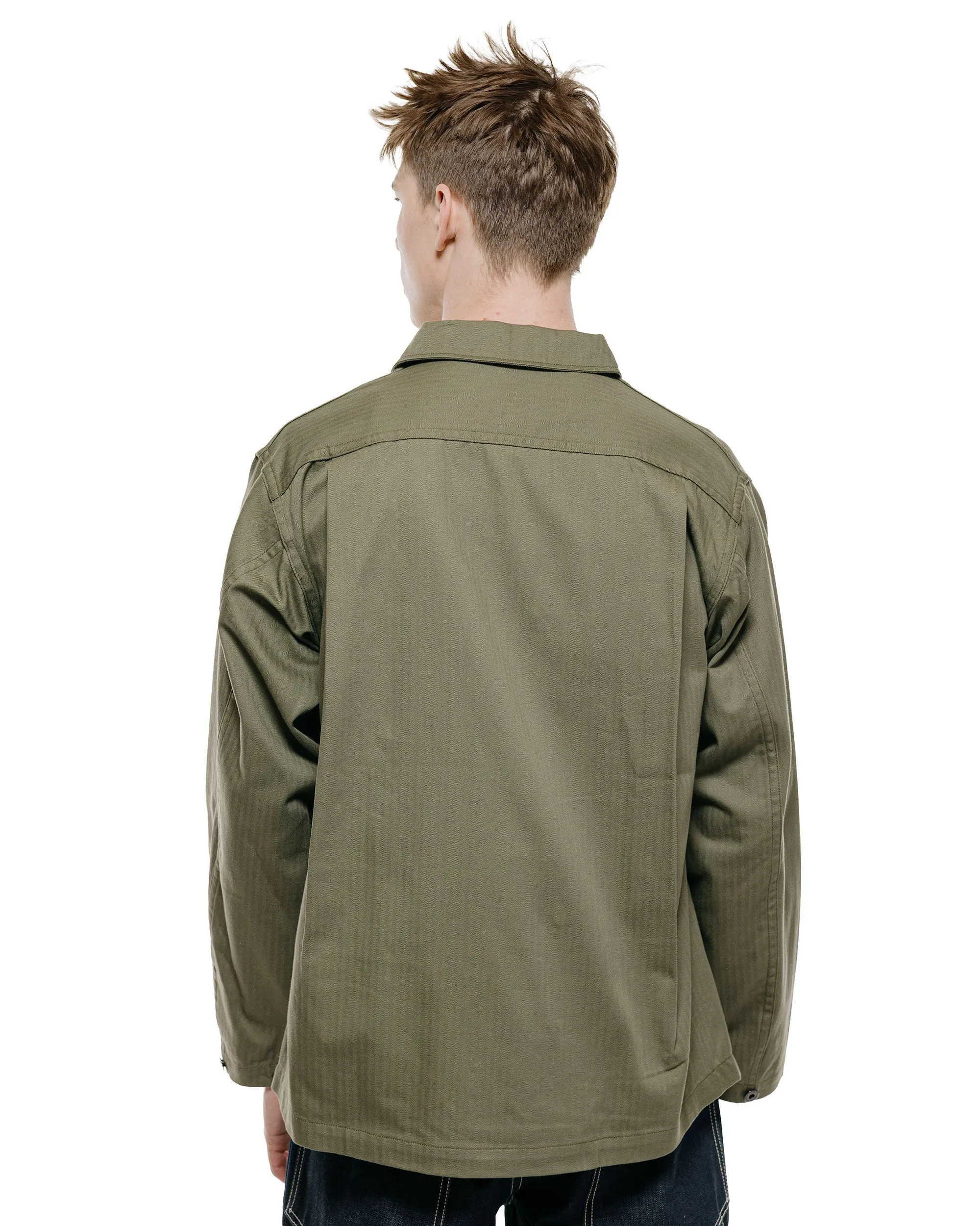 The Real McCoy's MJ22013 U.S.N. Jackets Herringbone Twill Olive sold by Lost & Found product image thumbnail 3