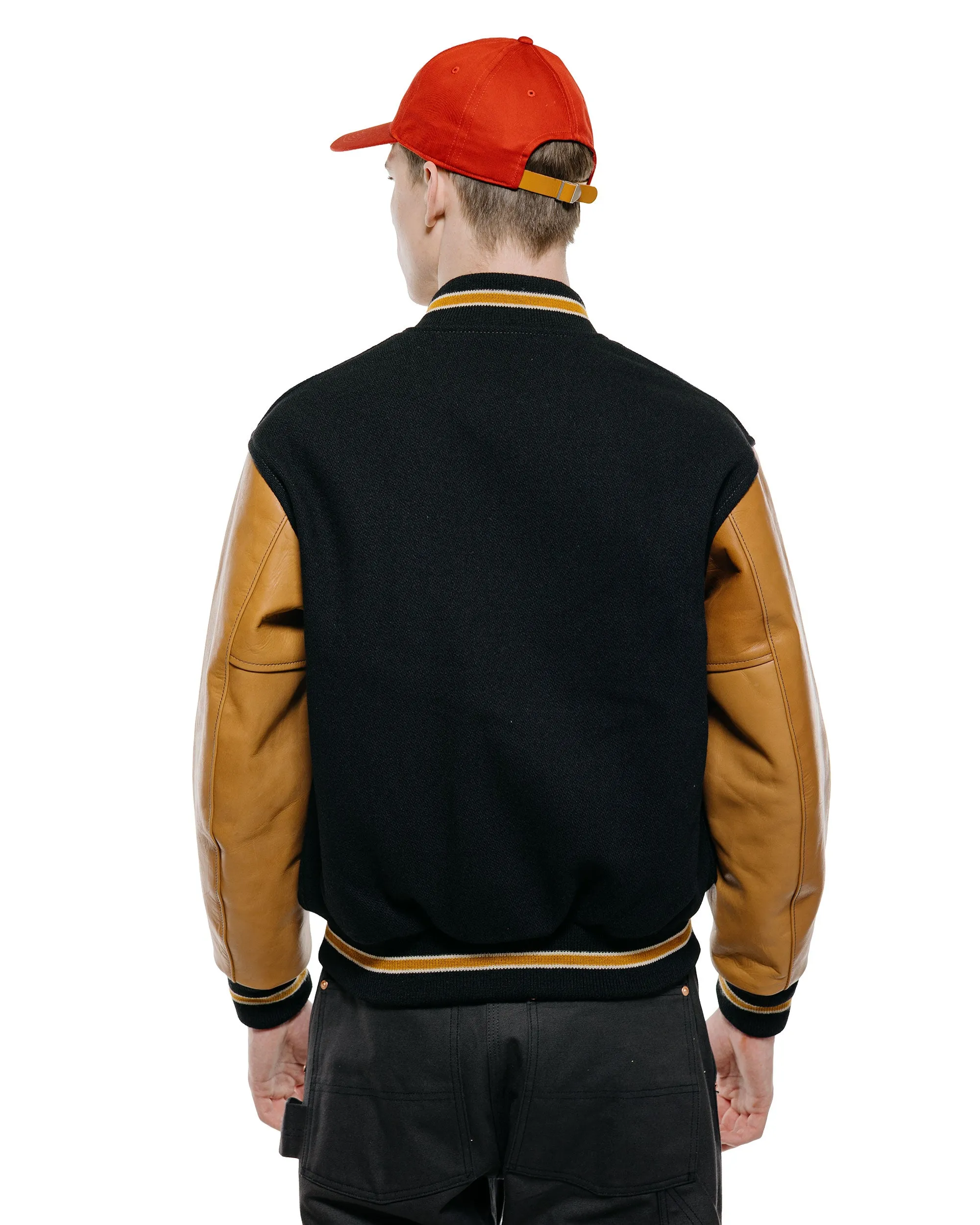 The Real McCoy's MJ25116 Wool Varsity Jacket Black sold by Lost & Found product image thumbnail 3