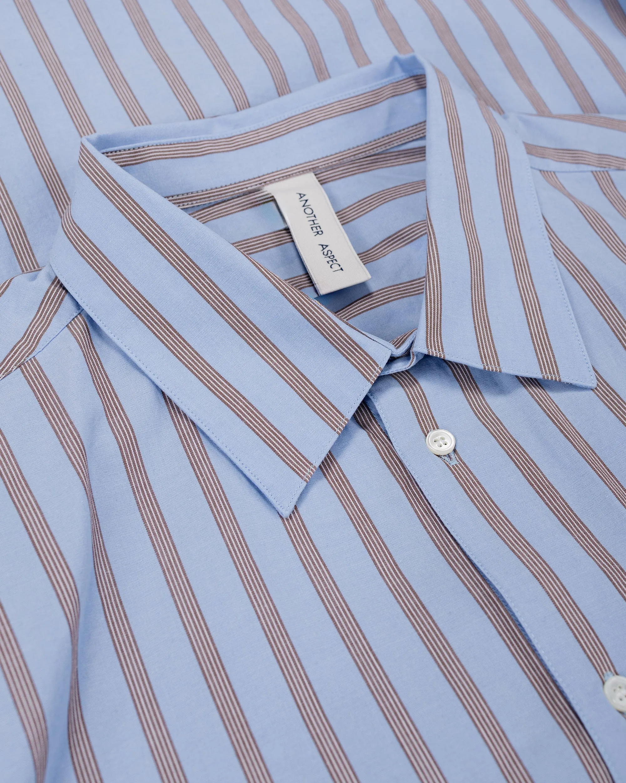 Another Aspect Another Shirt 3.0 Blue/Brown Stripe sold by Lost & Found product image thumbnail 5