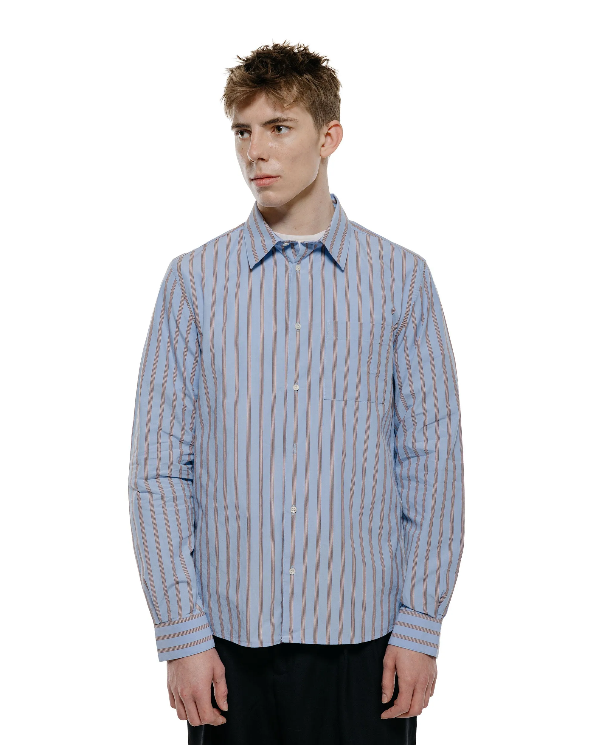 Another Aspect Another Shirt 3.0 Blue/Brown Stripe sold by Lost & Found product image thumbnail 2