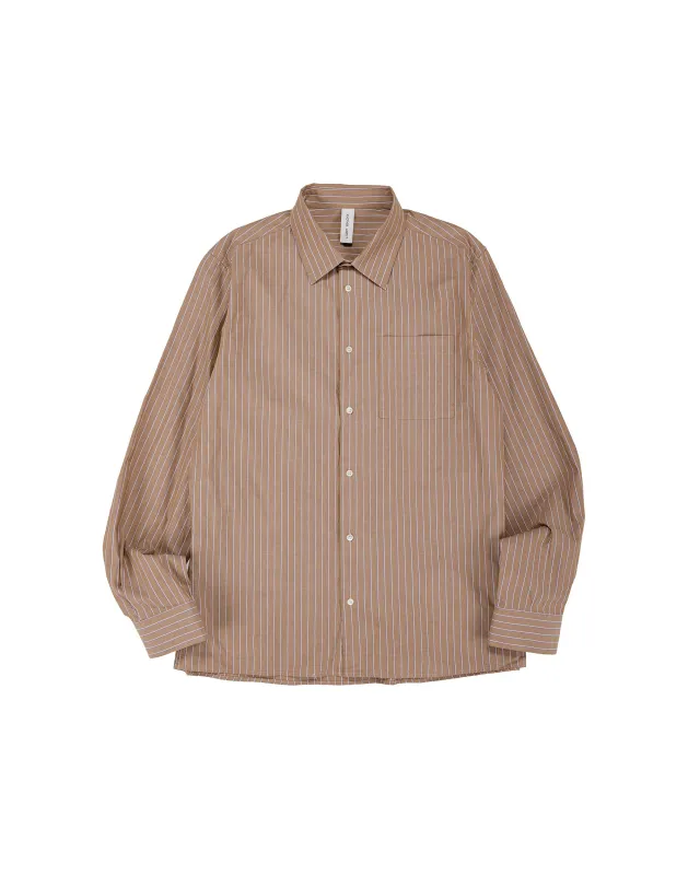 Another Aspect Another Shirt 3.0 Brown/White Stripe made by ANOTHER ASPECT
