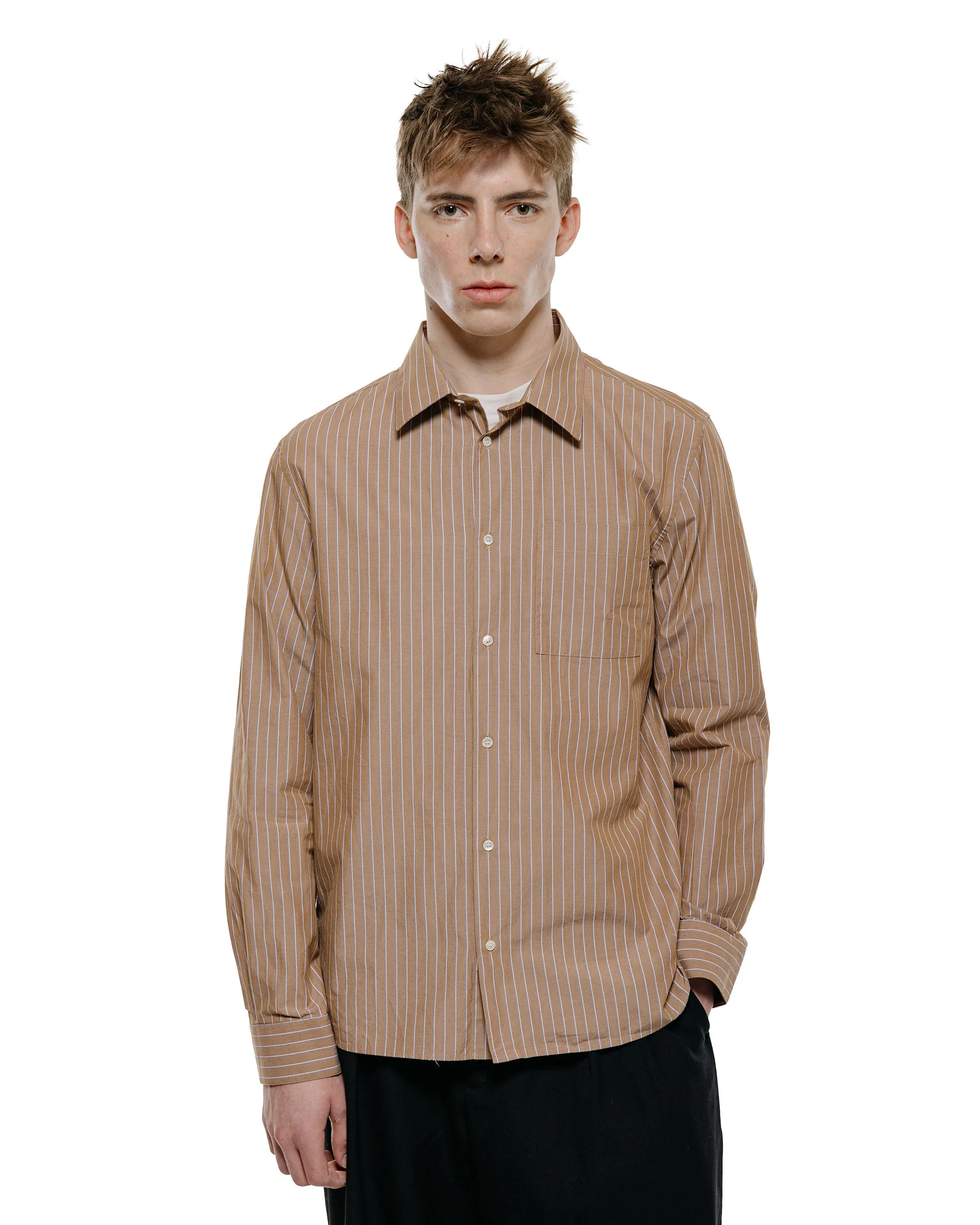 Another Aspect Another Shirt 3.0 Brown/White Stripe sold by Lost & Found product image thumbnail 2