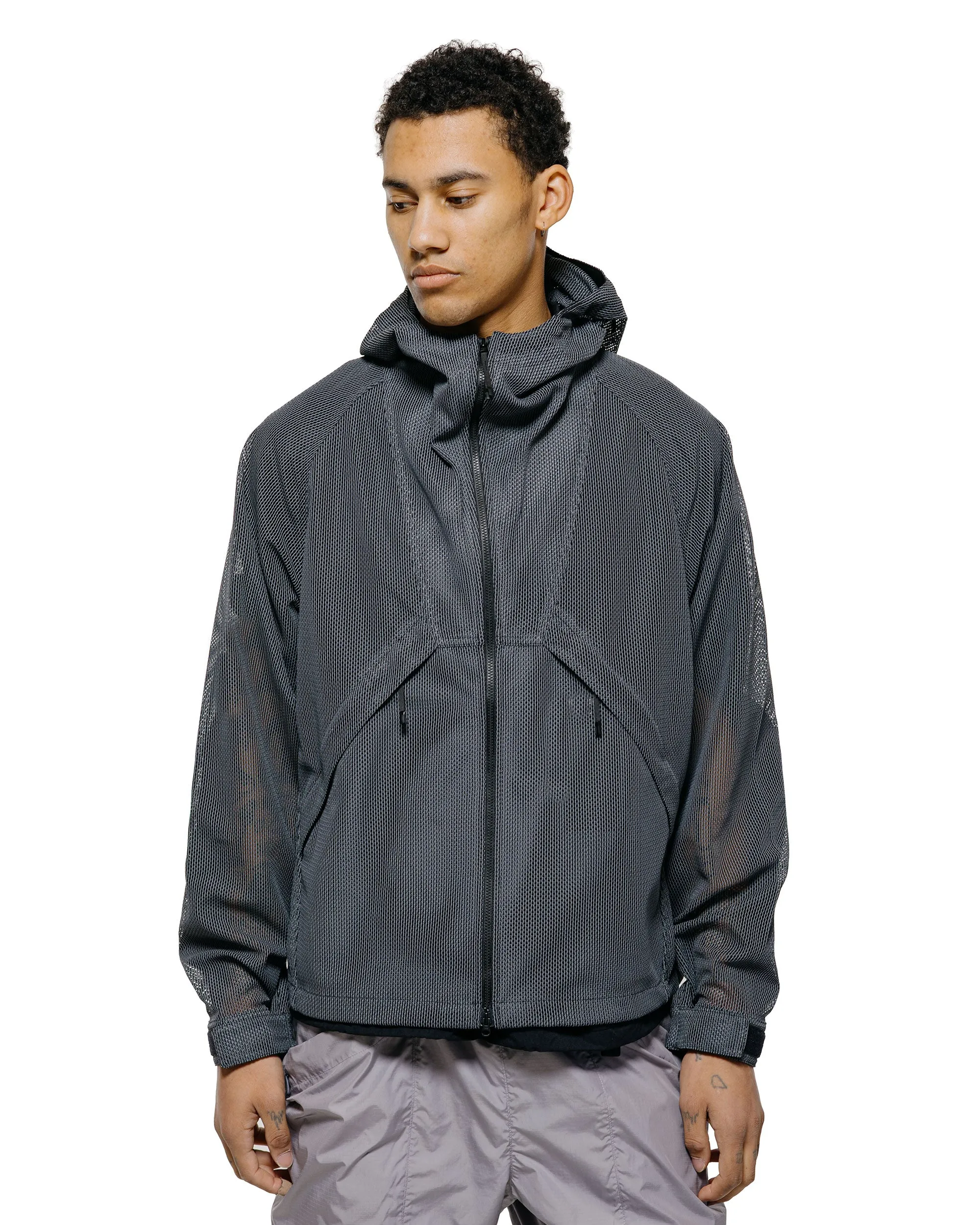Goldwin Tonalith Mesh Hooded Jacket Black sold by Lost & Found product image thumbnail 2