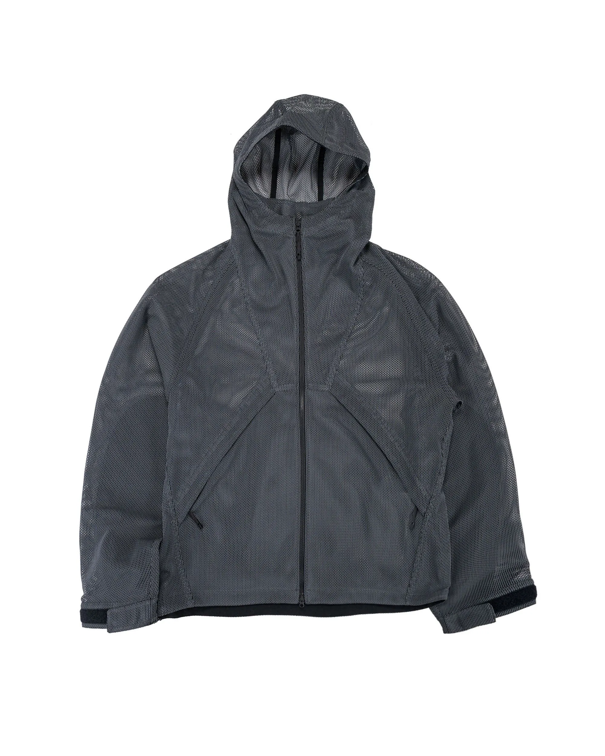 Goldwin Tonalith Mesh Hooded Jacket Black sold by Lost & Found