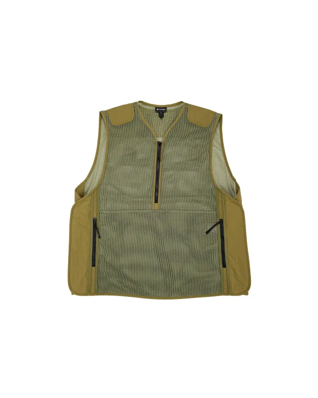 Goldwin Tonalith Mesh Half Zip Vest Usuyanagi made by Goldwin