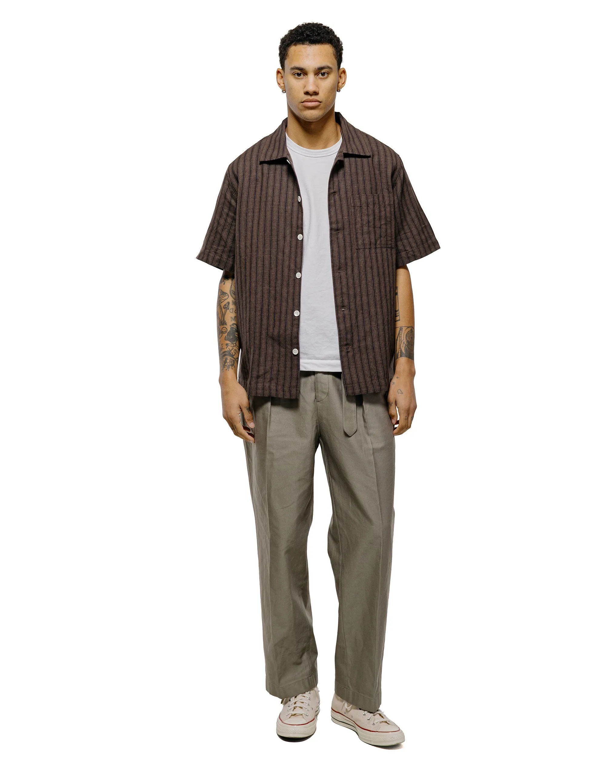 Another Aspect Another Shirt 2.0 Brown Stripe sold by Lost & Found product image thumbnail 4