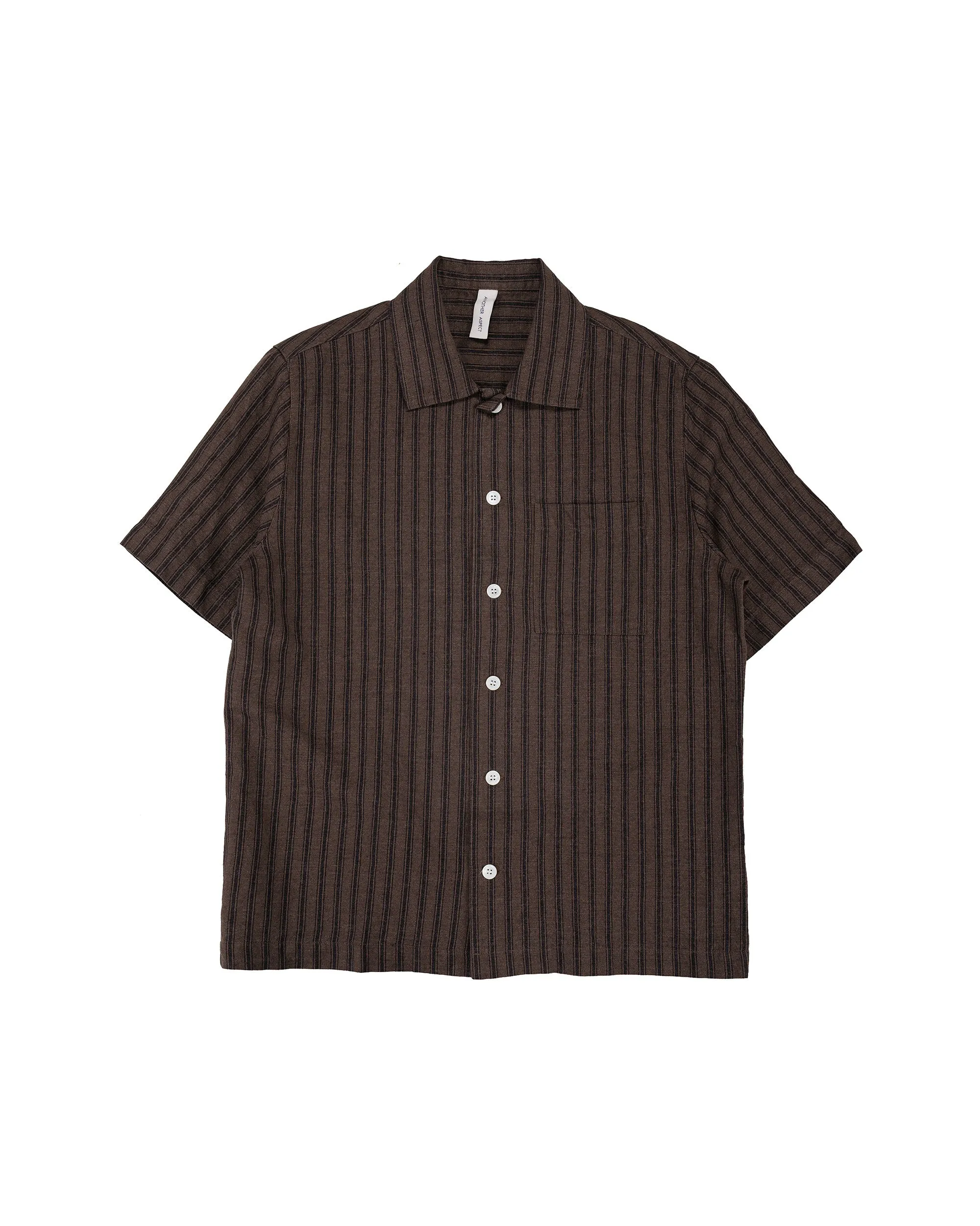 Another Aspect Another Shirt 2.0 Brown Stripe sold by Lost & Found