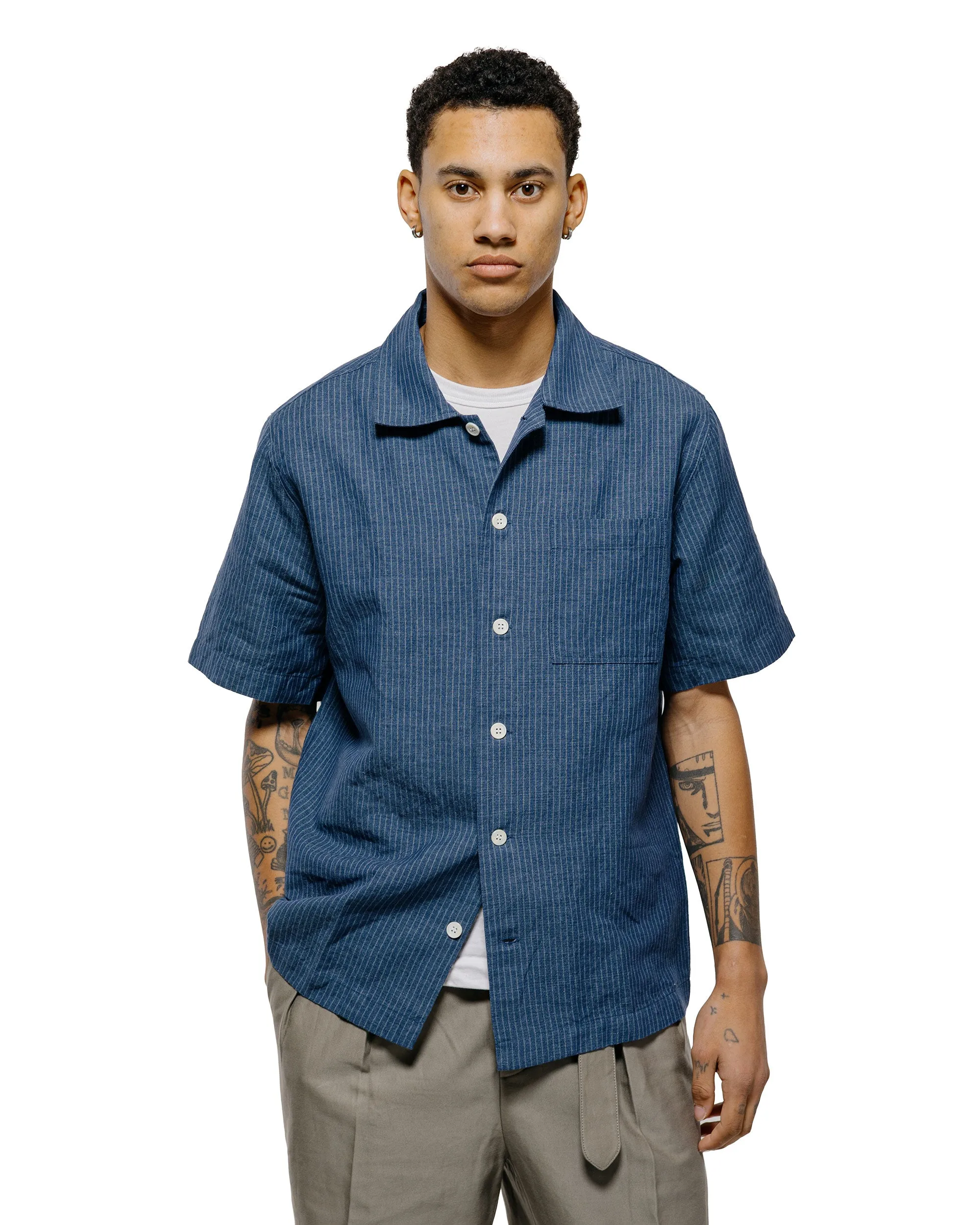 Another Aspect Another Shirt 2.0 Indigo Stripe sold by Lost & Found product image thumbnail 2
