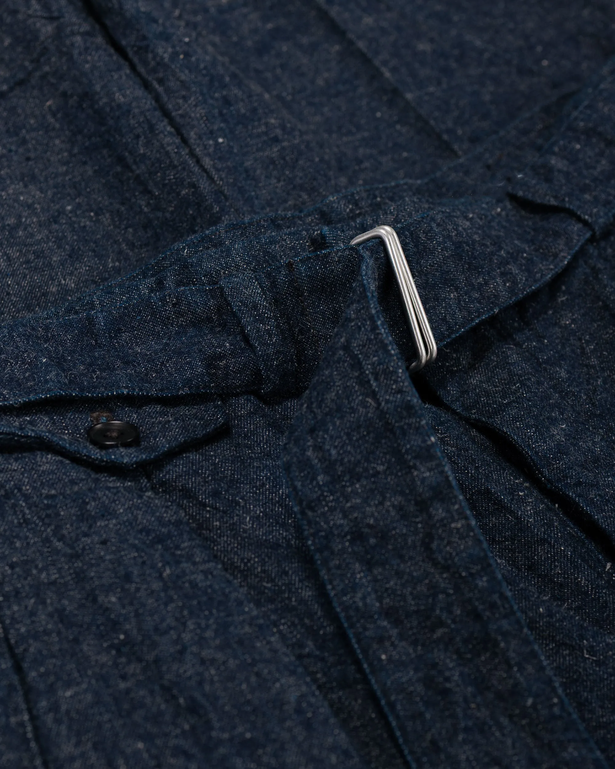 KAPTAIN SUNSHINE Cotton Linen Denim Riviera Trousers Indigo sold by Lost & Found product image thumbnail 5