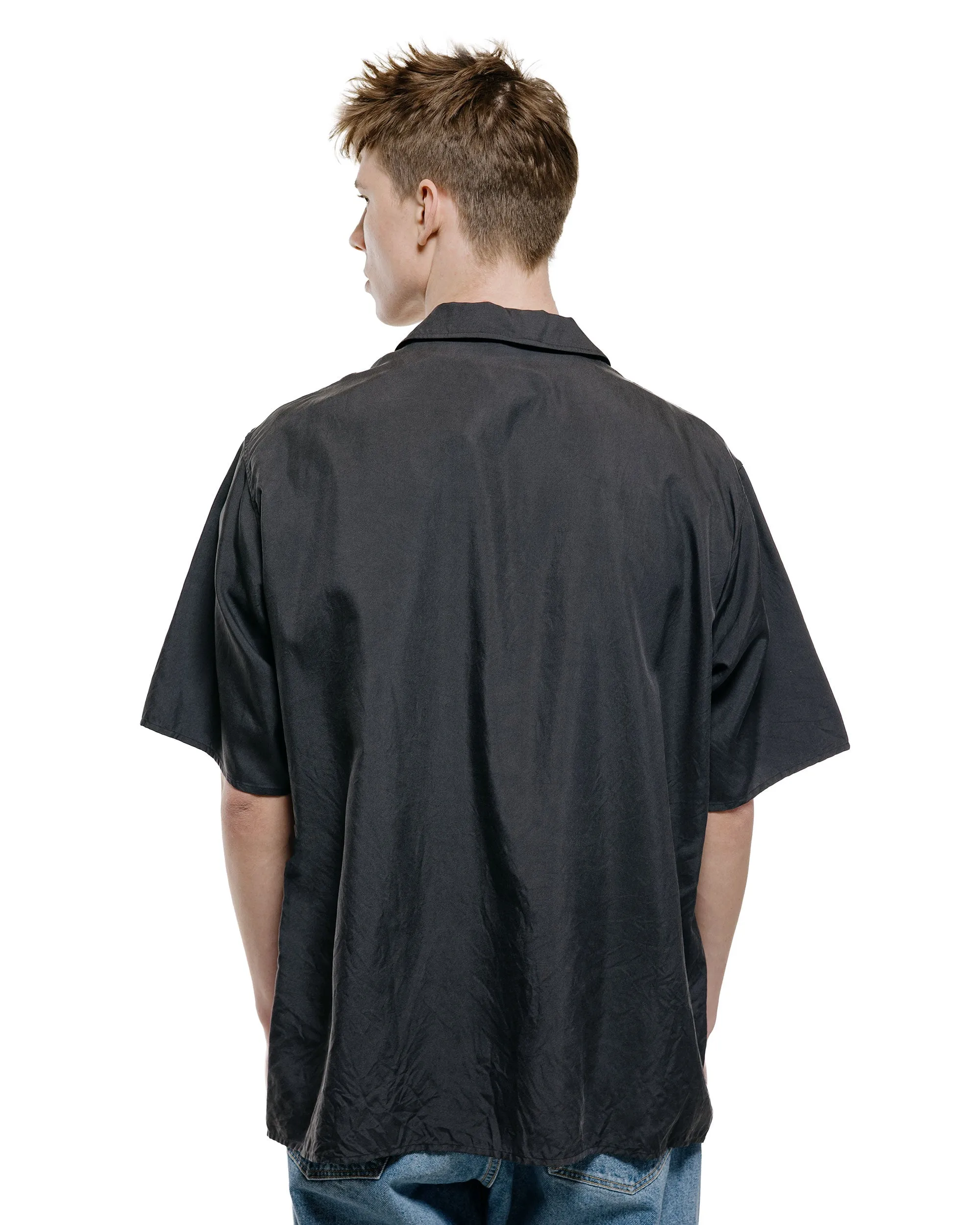 KAPTAIN SUNSHINE Silk Pullover SS Shirt Ink Black sold by Lost & Found product image thumbnail 3