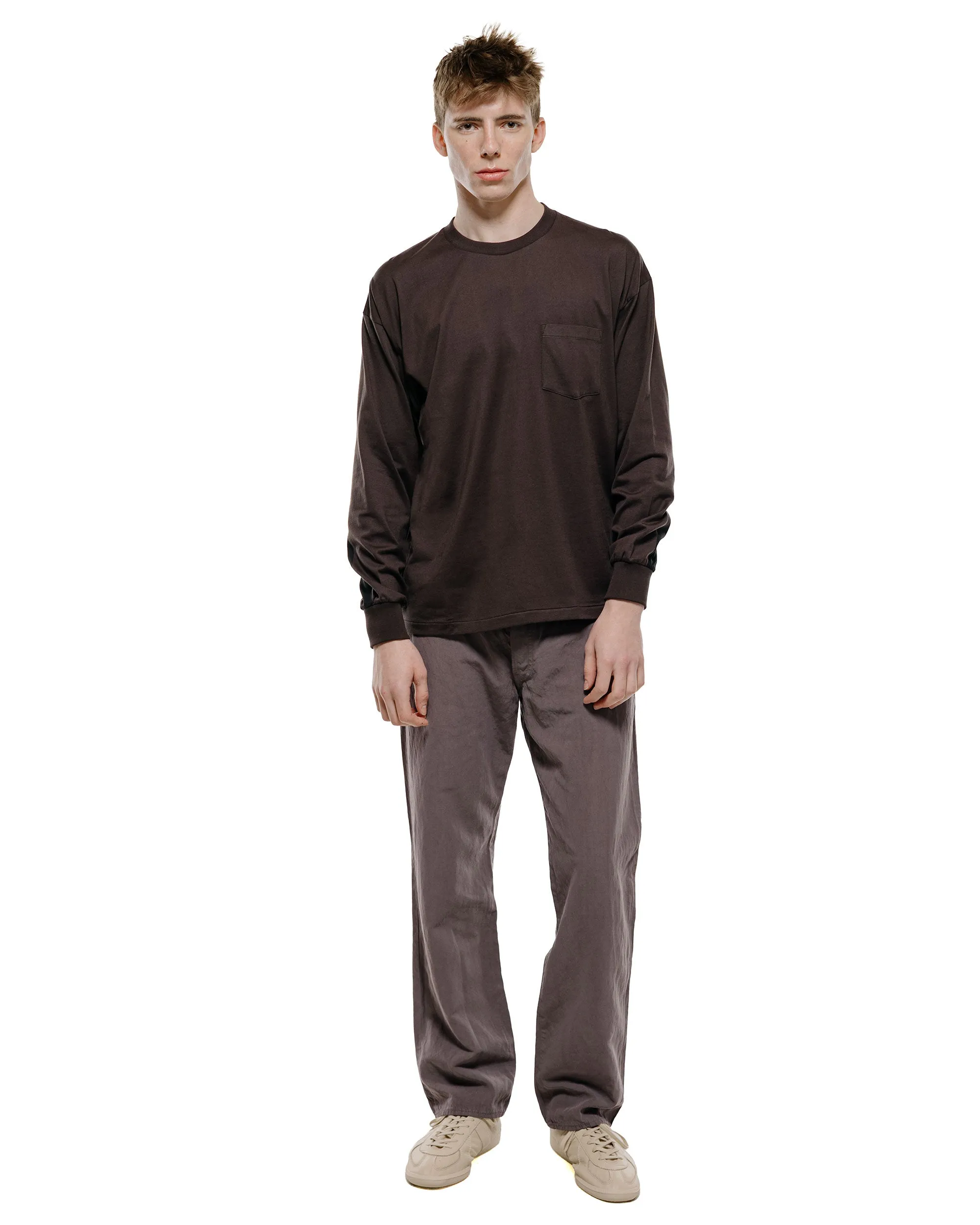 Lady White Co. KAPTAIN SUNSHINE L/S Stripe T-Shirt Grey sold by Lost & Found product image thumbnail 4
