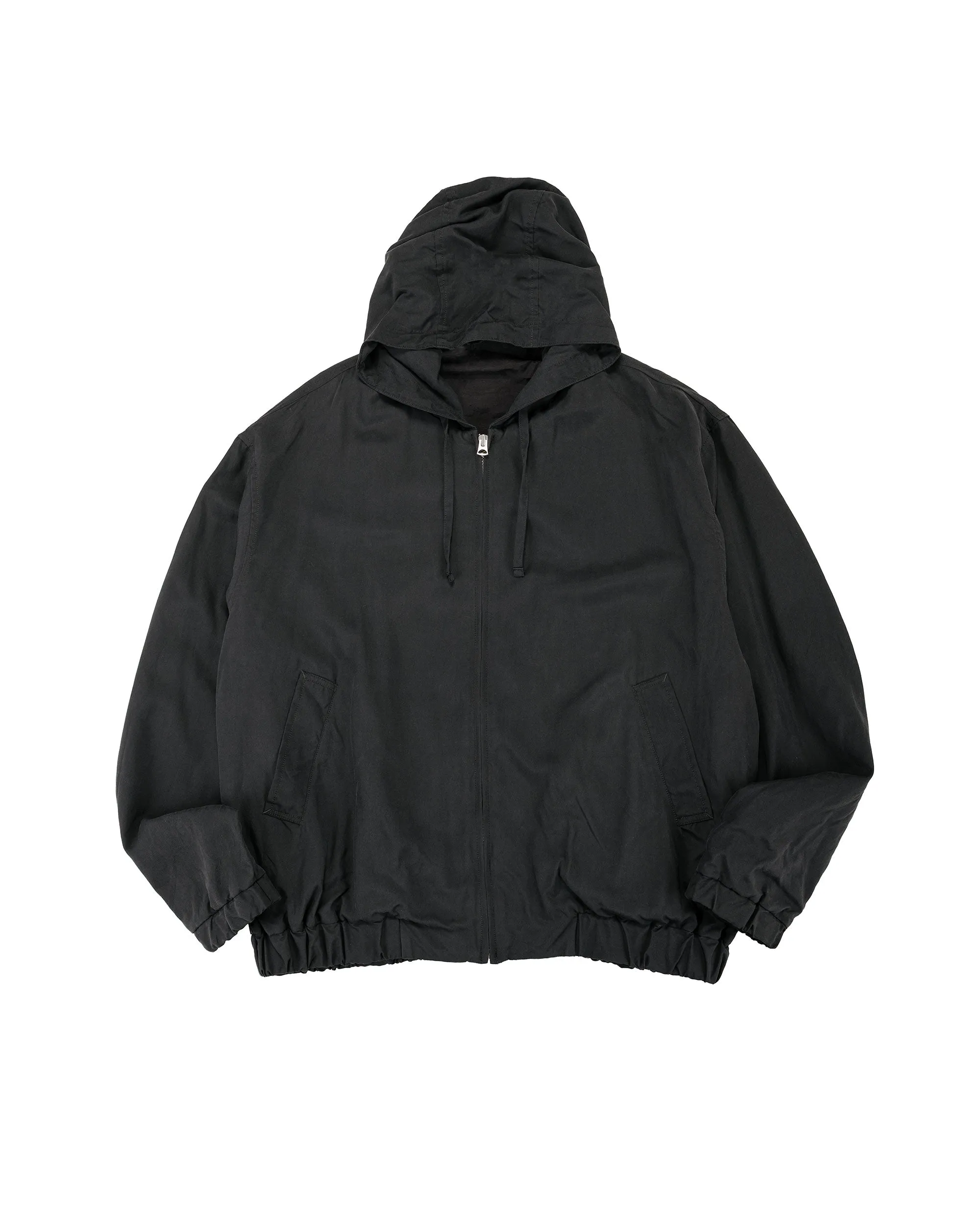 Lady White Co. KAPTAIN SUNSHINE Silk Zip Jacket Faded Black sold by Lost & Found