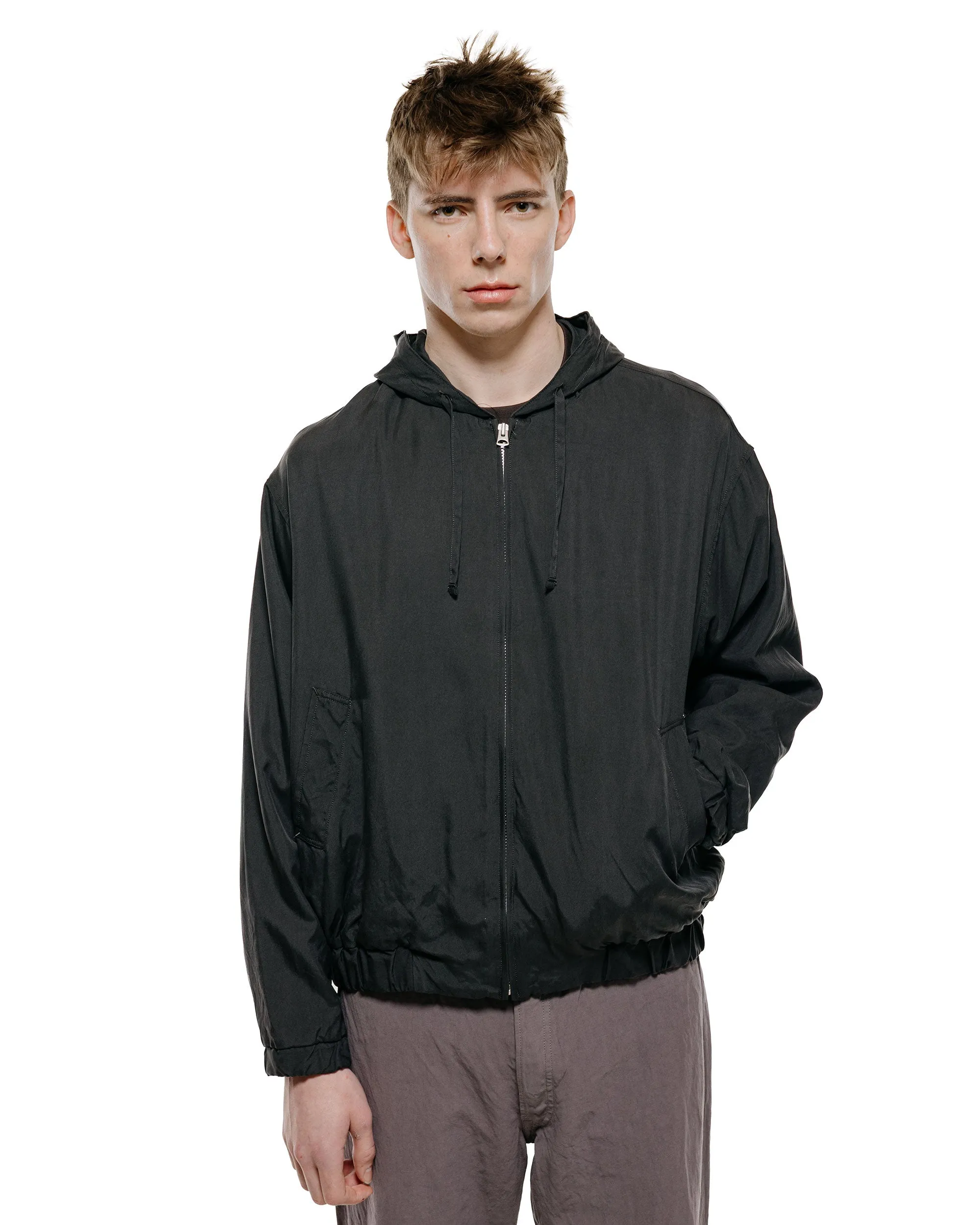 Lady White Co. KAPTAIN SUNSHINE Silk Zip Jacket Faded Black sold by Lost & Found product image thumbnail 2