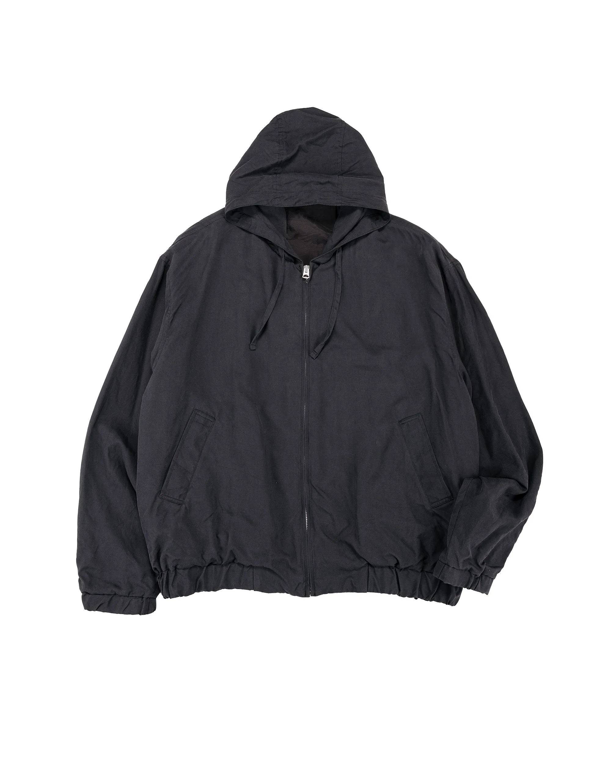 Lady White Co. KAPTAIN SUNSHINE Silk Zip Jacket Navy sold by Lost & Found