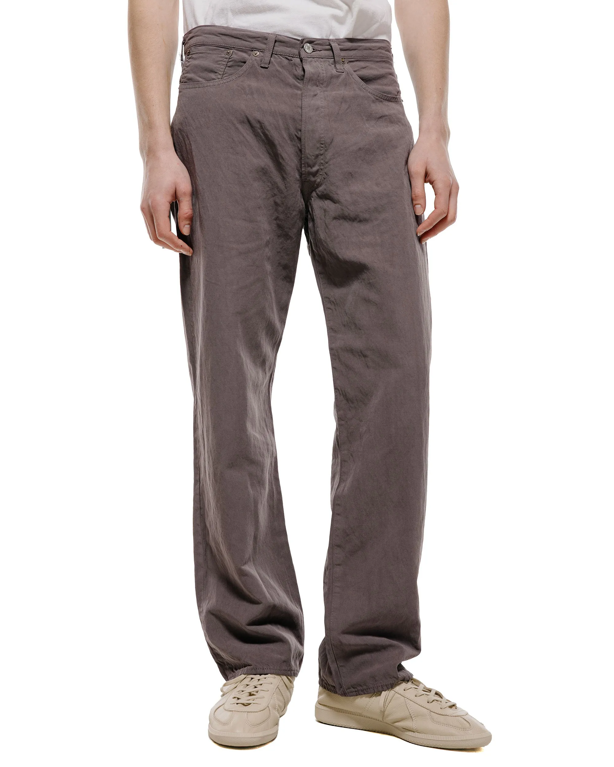 Lady White Co. KAPTAIN SUNSHINE Cotton Linen Pants Dust Grey sold by Lost & Found product image thumbnail 2